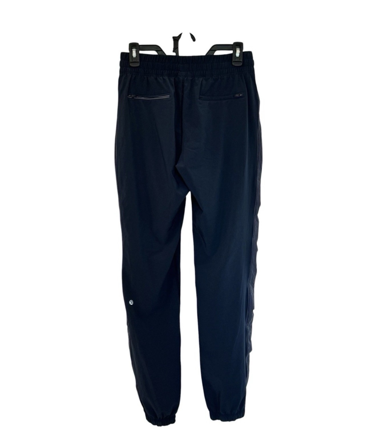 Lululemon Navy Blue Joggers With Striped Side Panels Size 6