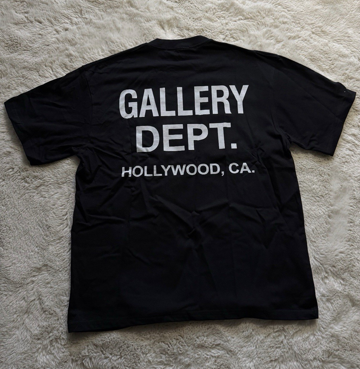 Gallery Dept. Hollywood CA Black Graphic Logo Print Men’s Short Sleeve T-Shirt