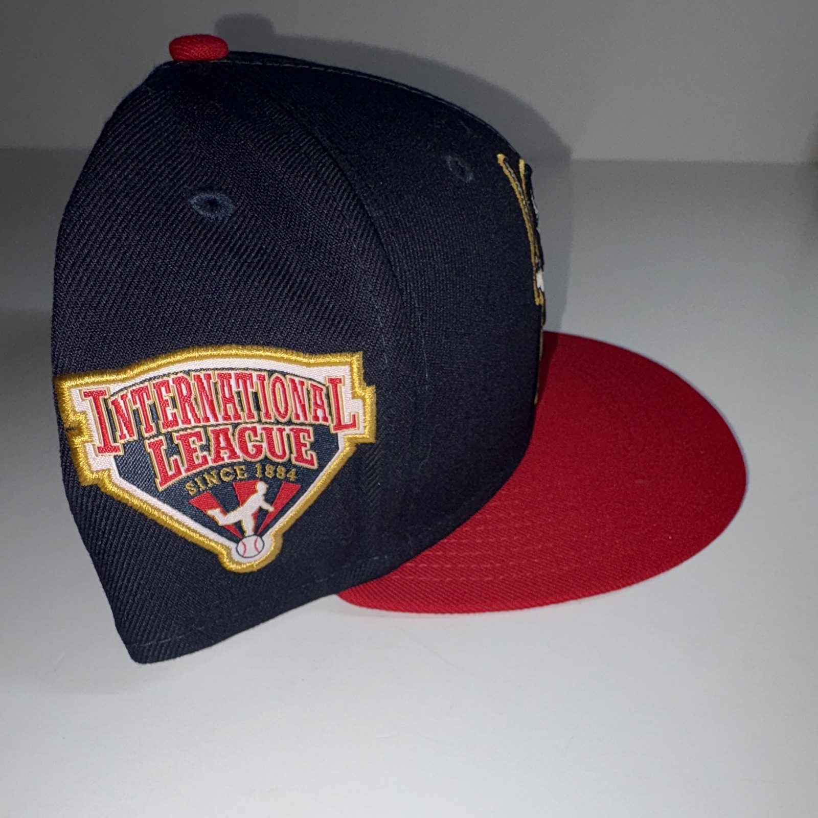 Buffalo Bisons New Era 59FIFTY Itn’l League Fitted Baseball Cap Navy/Red 7 3/4