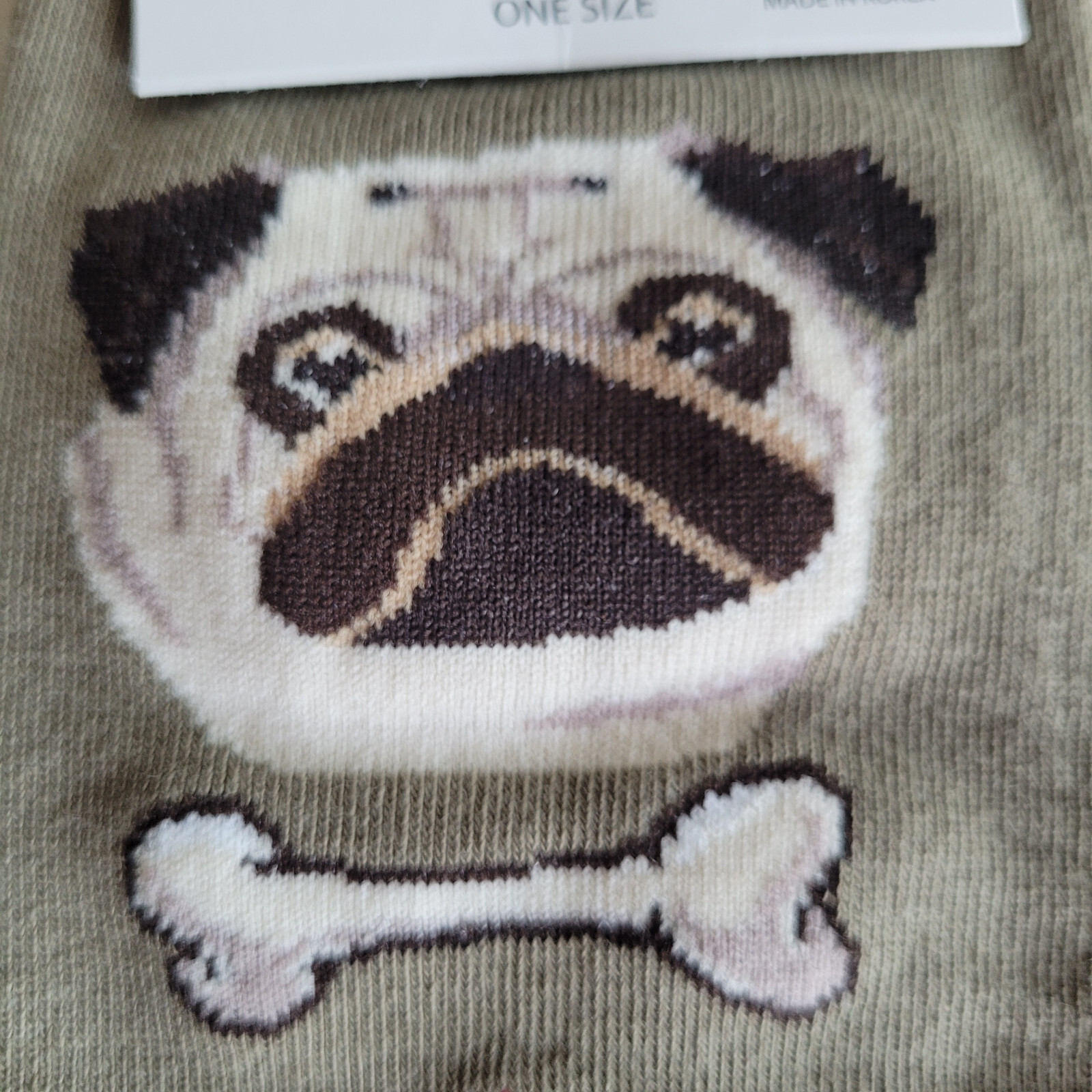 PUG Dog Socks Fun Novelty Dress Casual Unisex SOX FineFit One Size