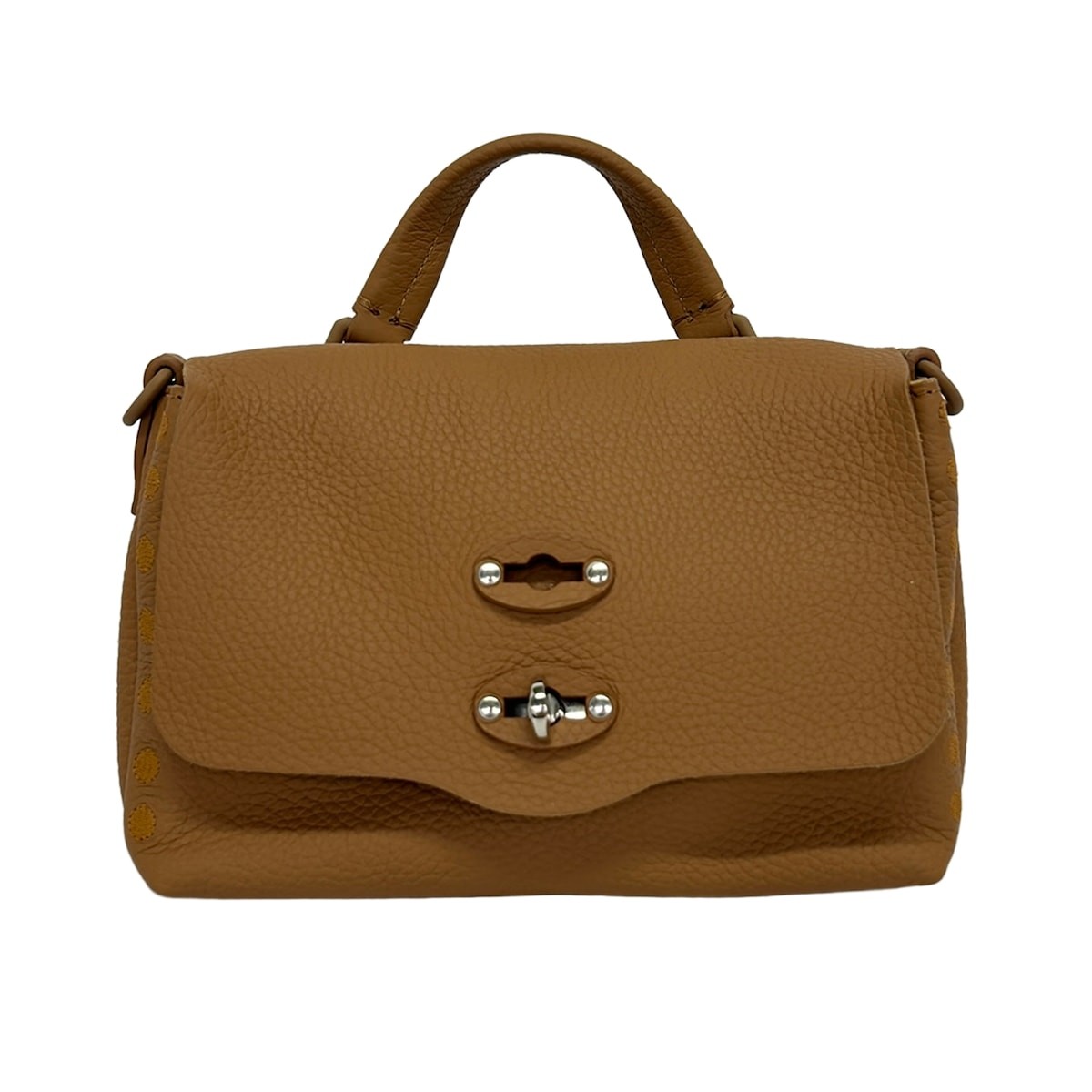 ZANELLATO Postina Baby Brown Leather Handbag