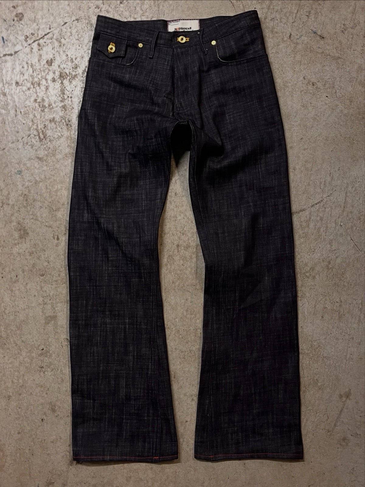 Raw 11.5 Oz Slub Slim Bootcut Jeans