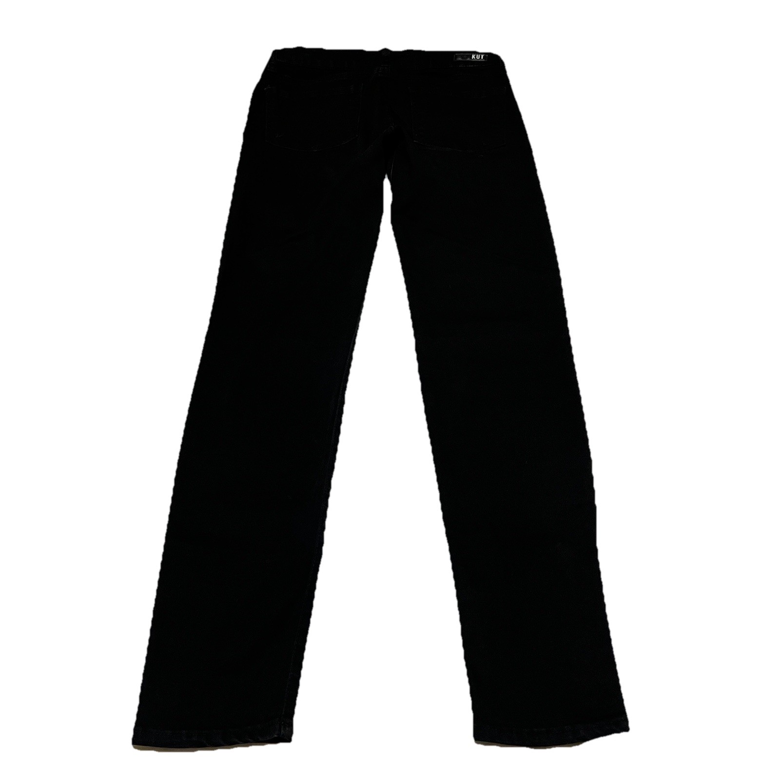 Kut From The Kloth Size 2 26W Mid Rise Diana Skinny Stretch Black Jeans