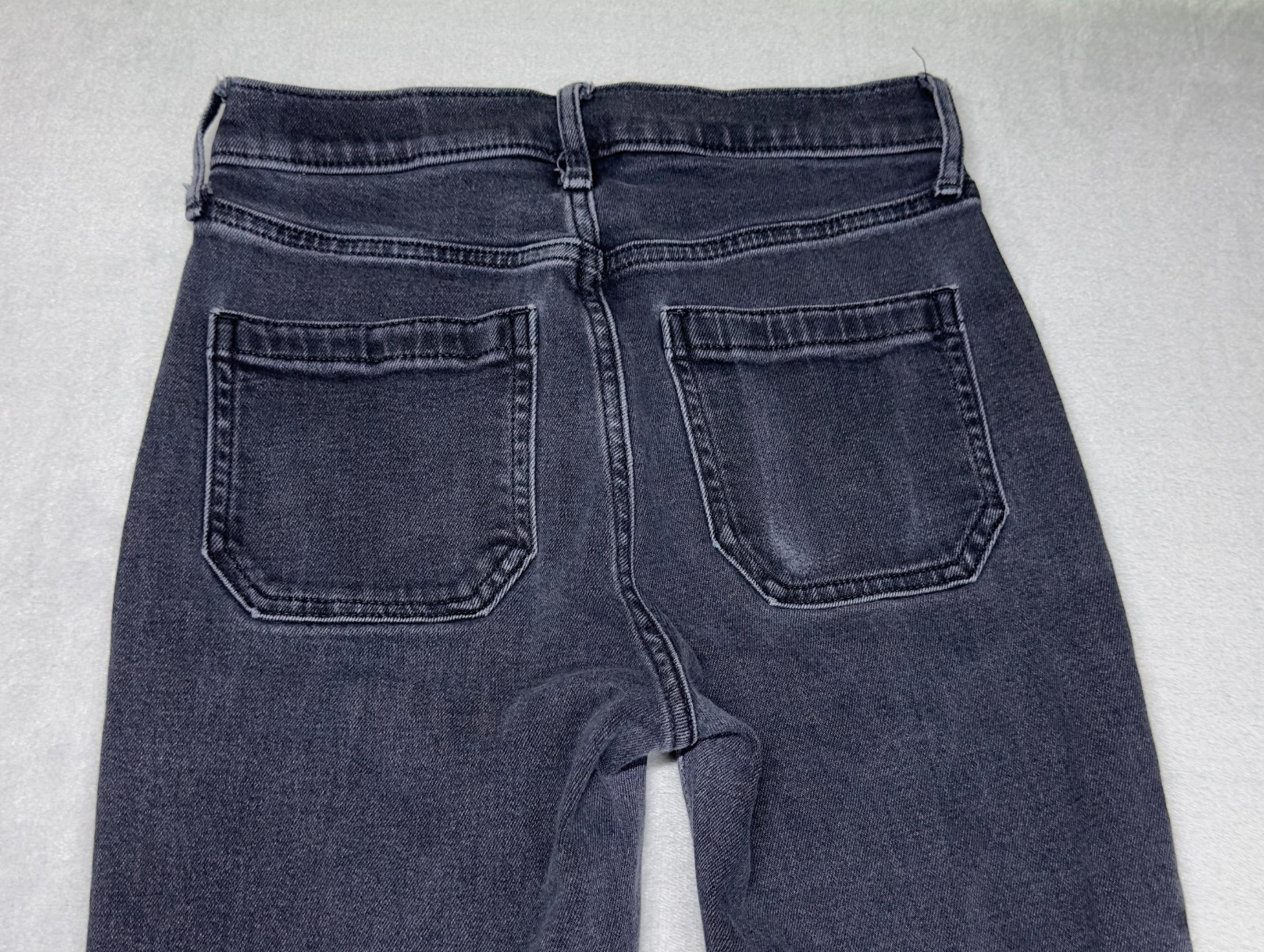 Gap Womens Black 70s Flare High Rise Patch Pocket Denim Jeans 24 00R