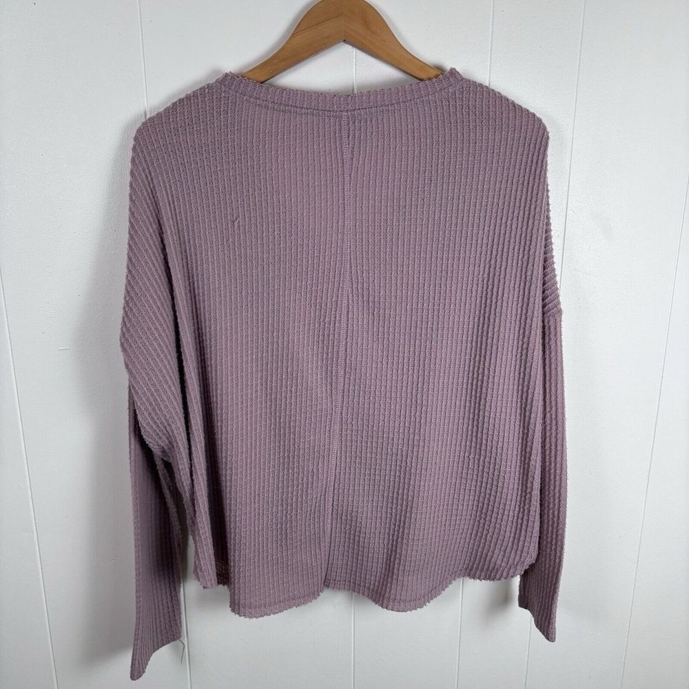 Urban Outfitters Out From Under Small Jojo Waffle Knit Top Tie Front Oversized