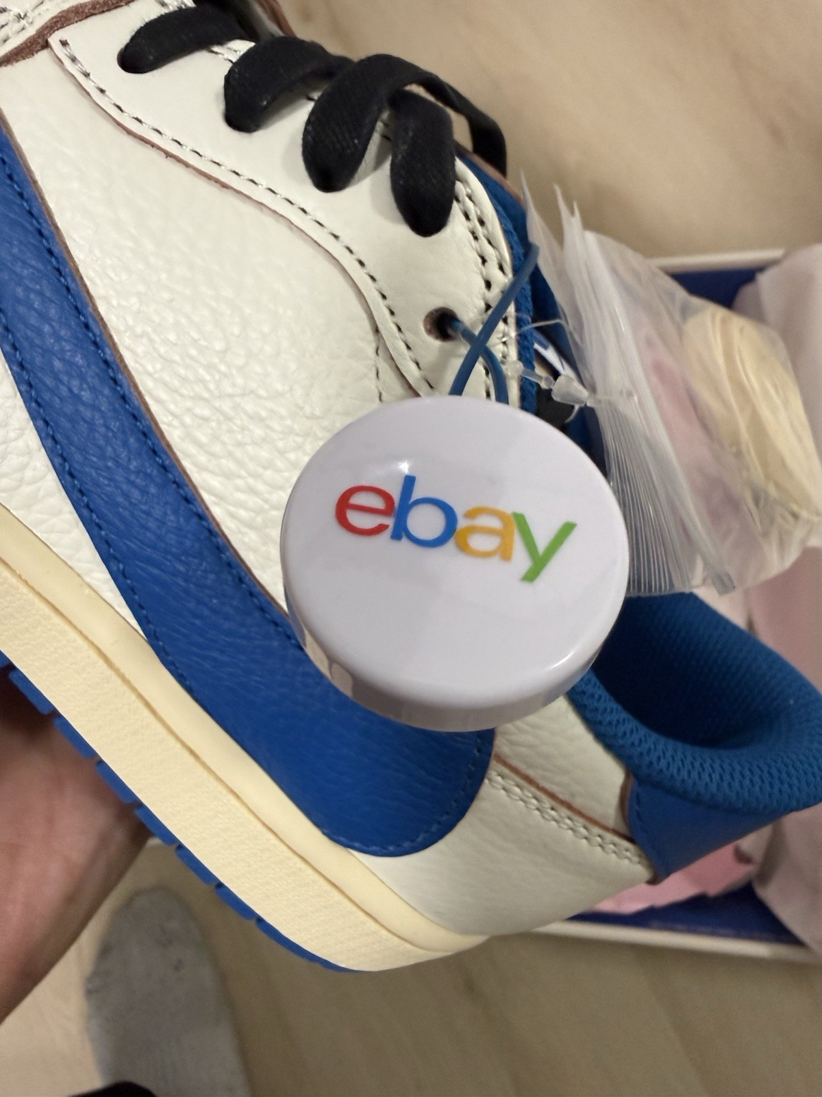 Jordan 1 Low OG SP Fragment x Travis Scott Sail Military Blue – Men’s Size 12 ✅