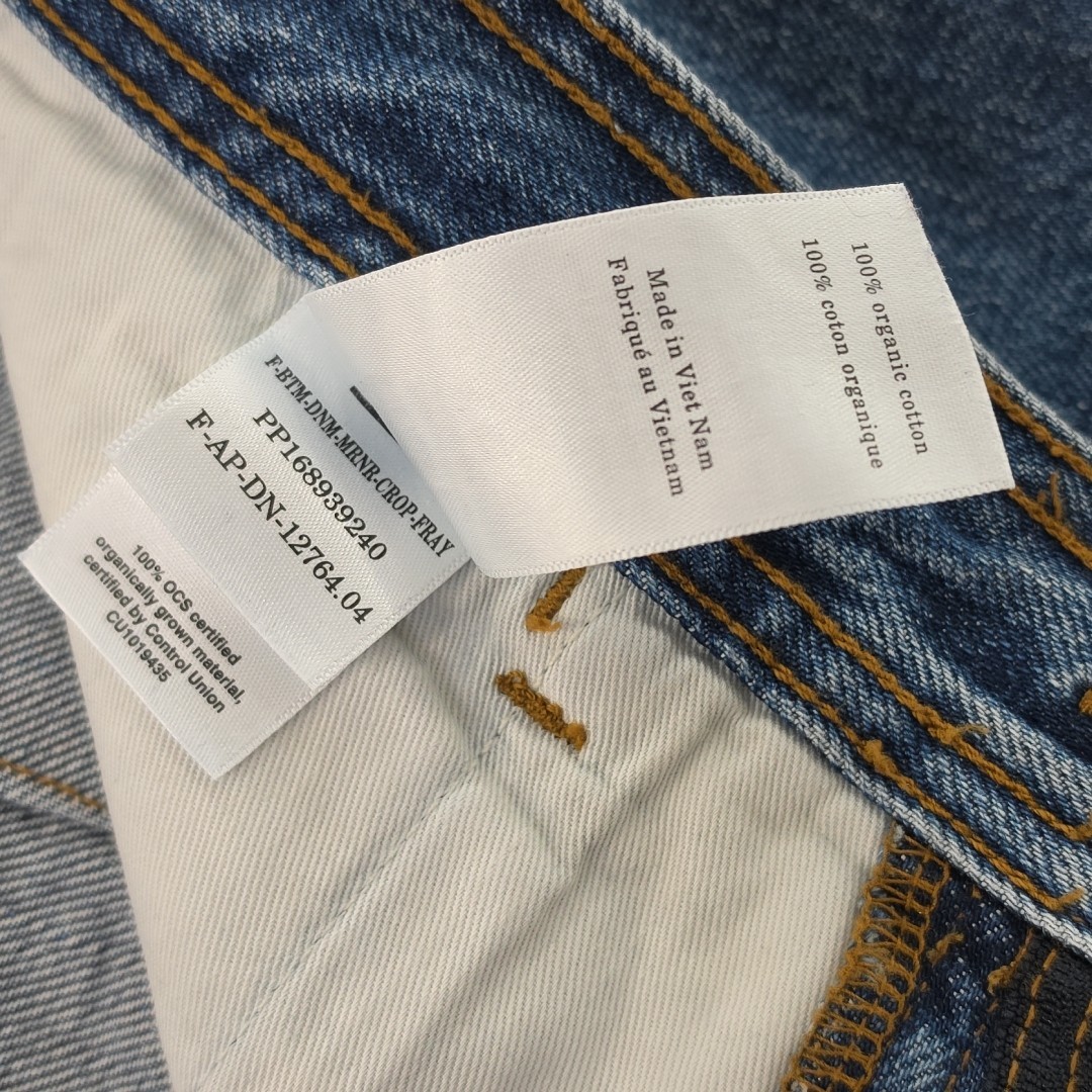 Everlane The Mariner Jean Med Blue Wash Denim Jeans Size 31R Cropped High Rise