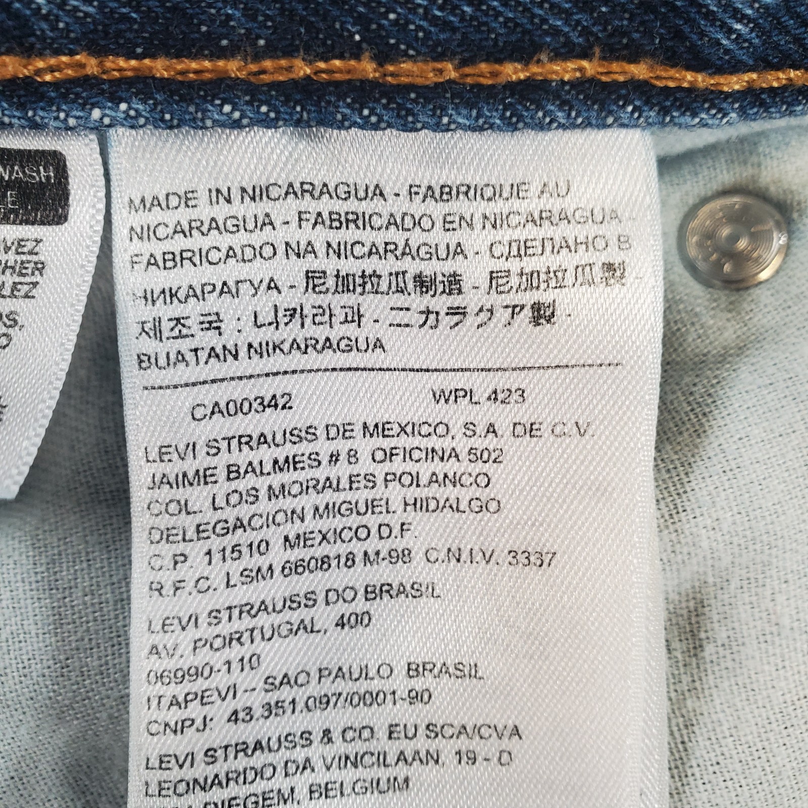 Levis 517 Mens 38×30 Blue Bootcut Denim Jeans Waterless