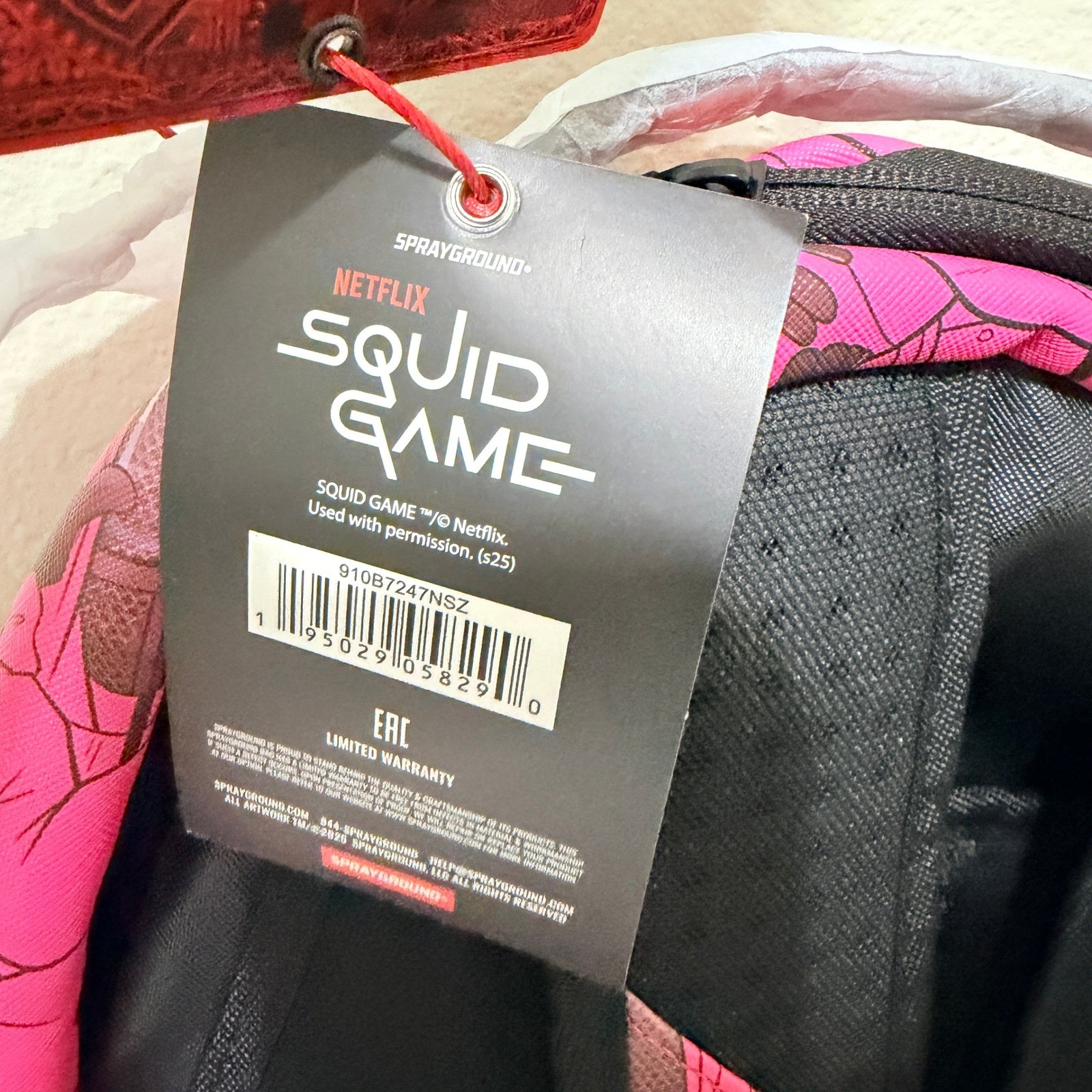 Sprayground Squid Game Frontman Backpack Limited Edition 2025 Multicolor/Pink