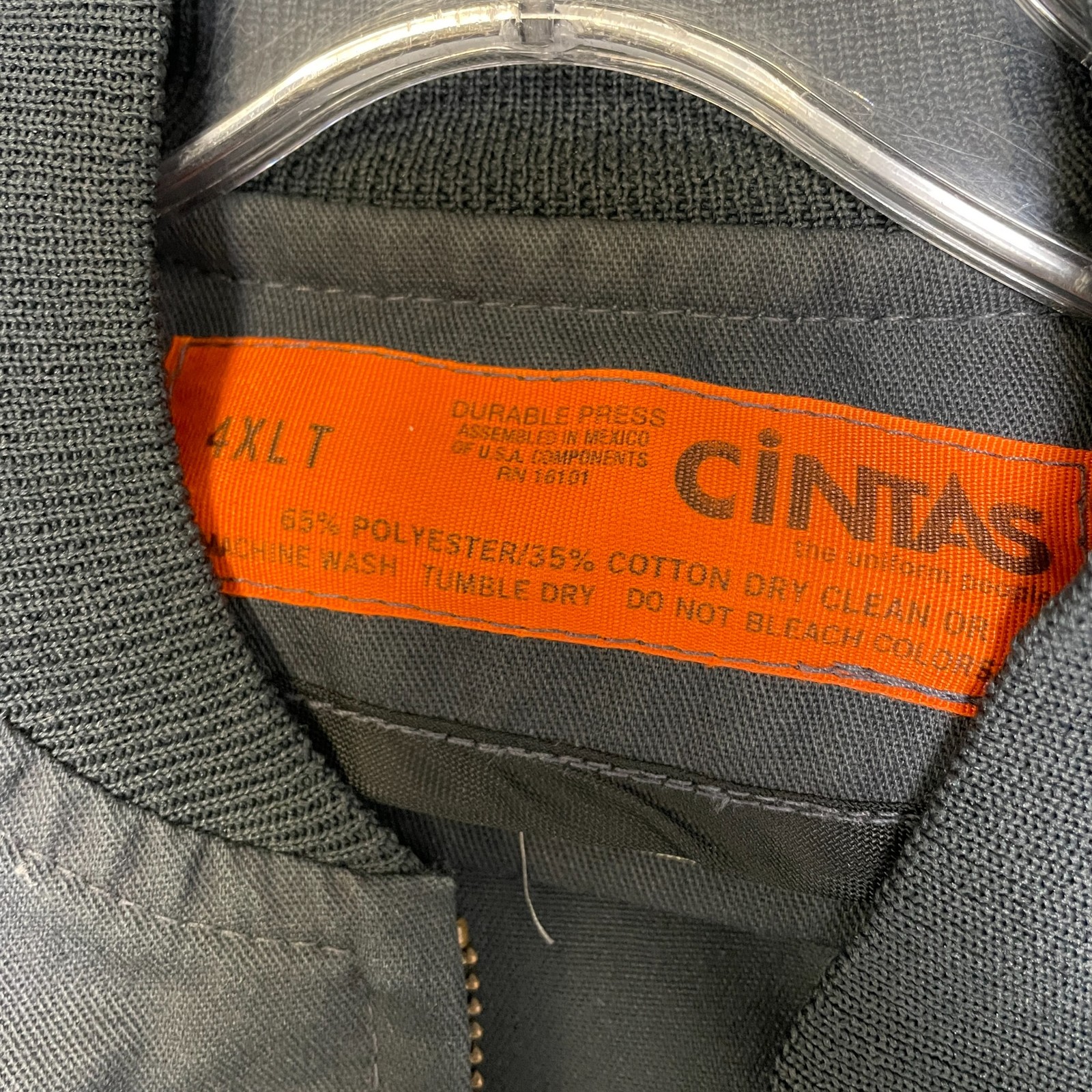 Cintas Skateboards Bomber Jacket Mens 4XLT Black Pockets Streetwear Full Zip