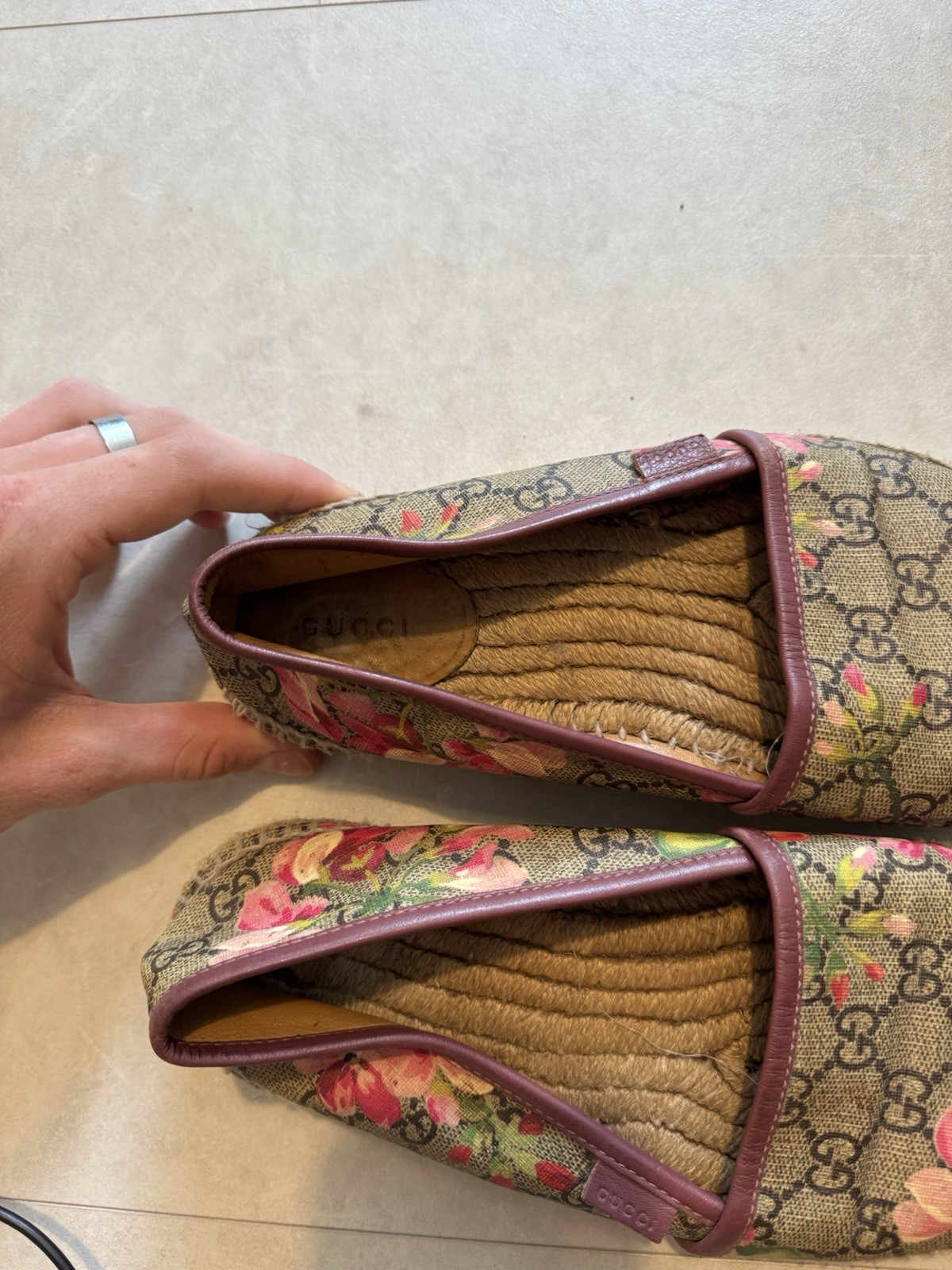 Gucci GG Blooms Canvas Espadrilles