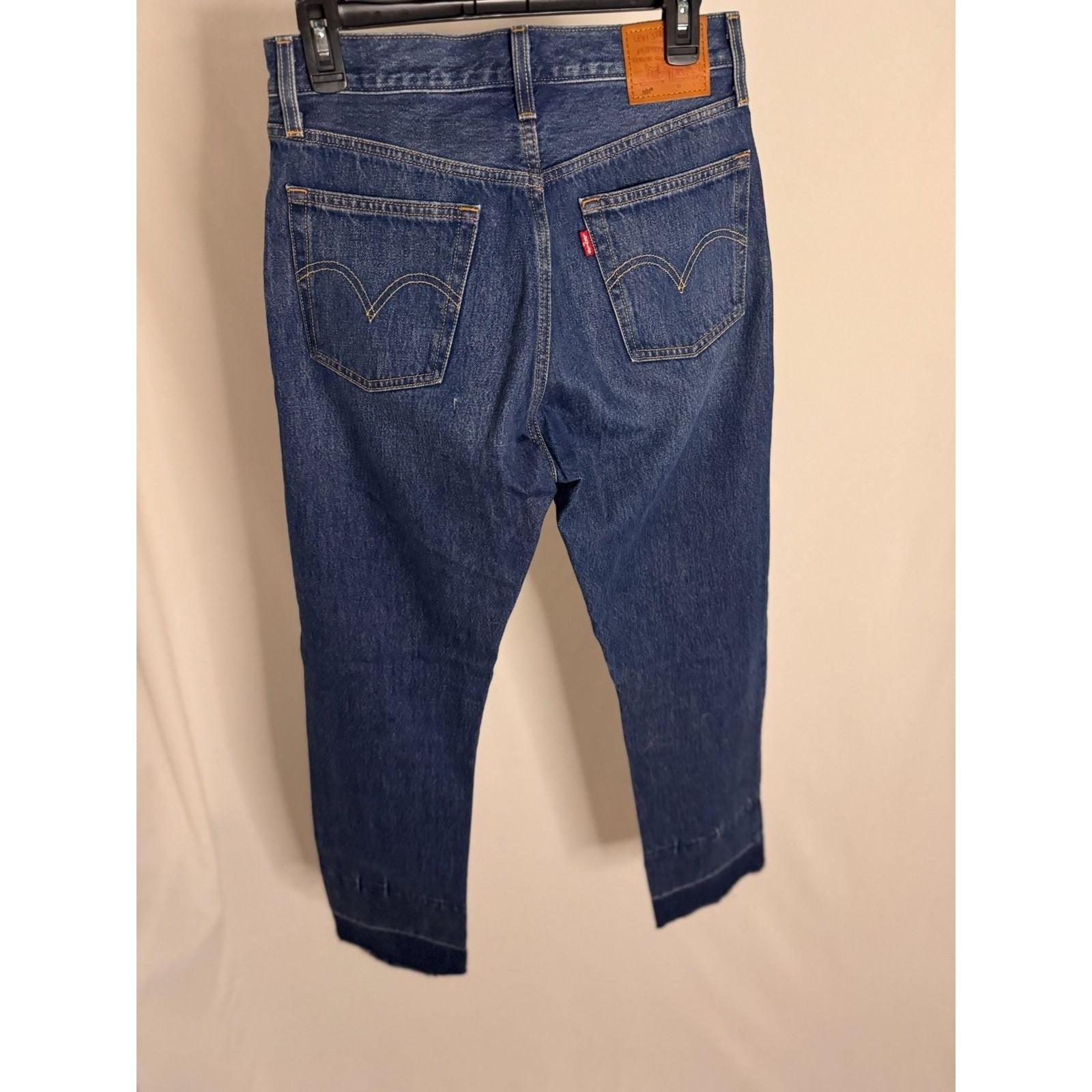 Levis 501 Original Fit Distressed Straight Leg Jeans Blue 32×28 36200-0030