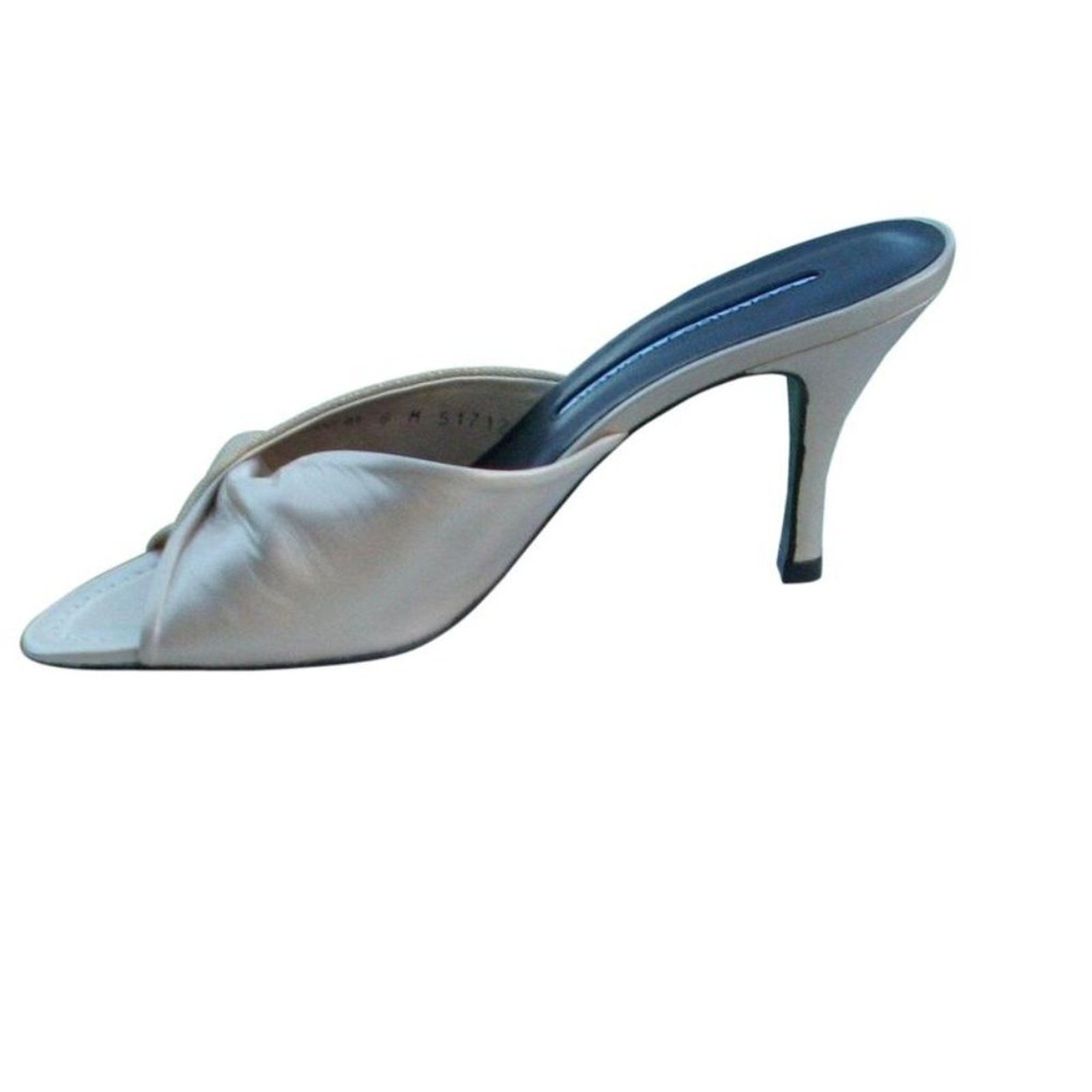 Donald Pliner Beige Metallic Elastic Mesh and Leather Slide Shoe NWT New $255