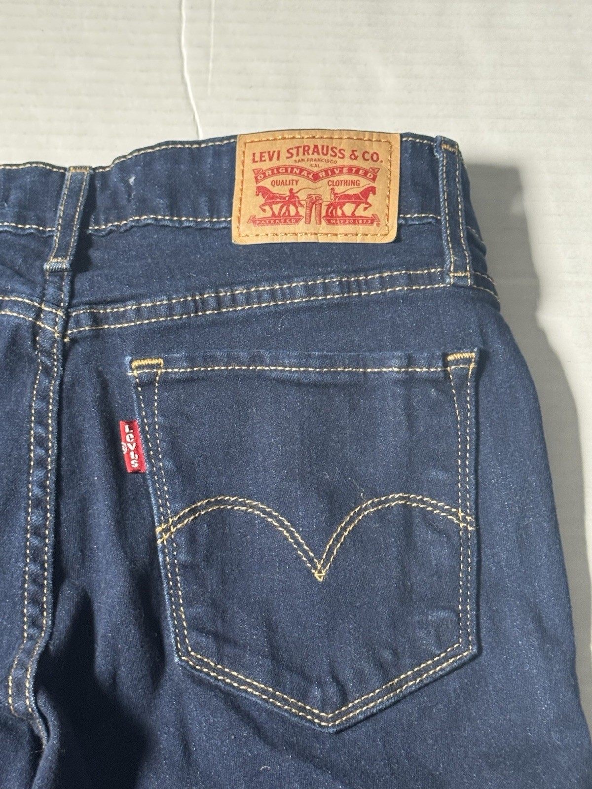 Pre Owned Excellent Levis 711 Skinny Denim Jeans Blue Women Size 26