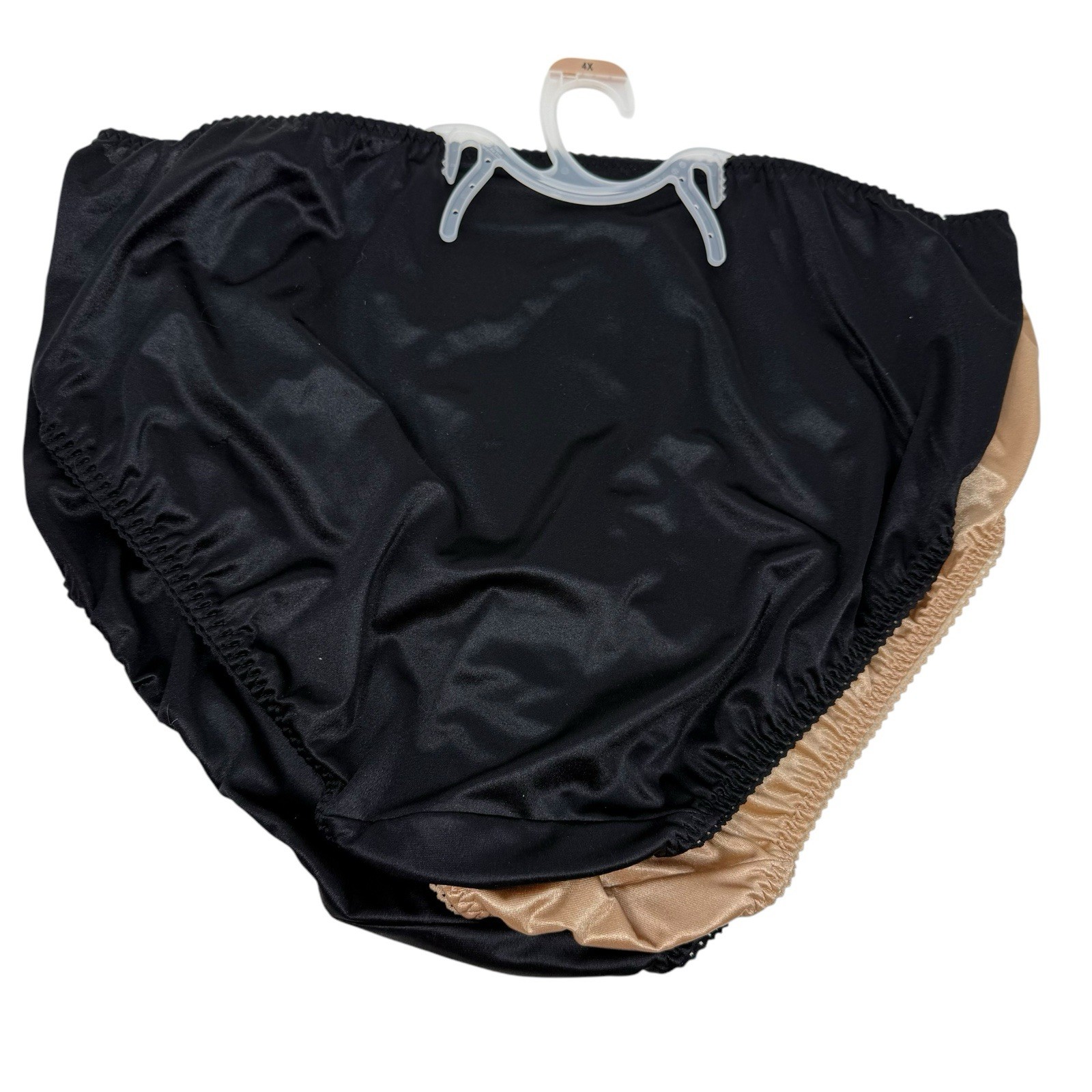 Vanity Fair Womens 4XL (11) Hi-Cut Light Control Silky Nylon Briefs Panties New