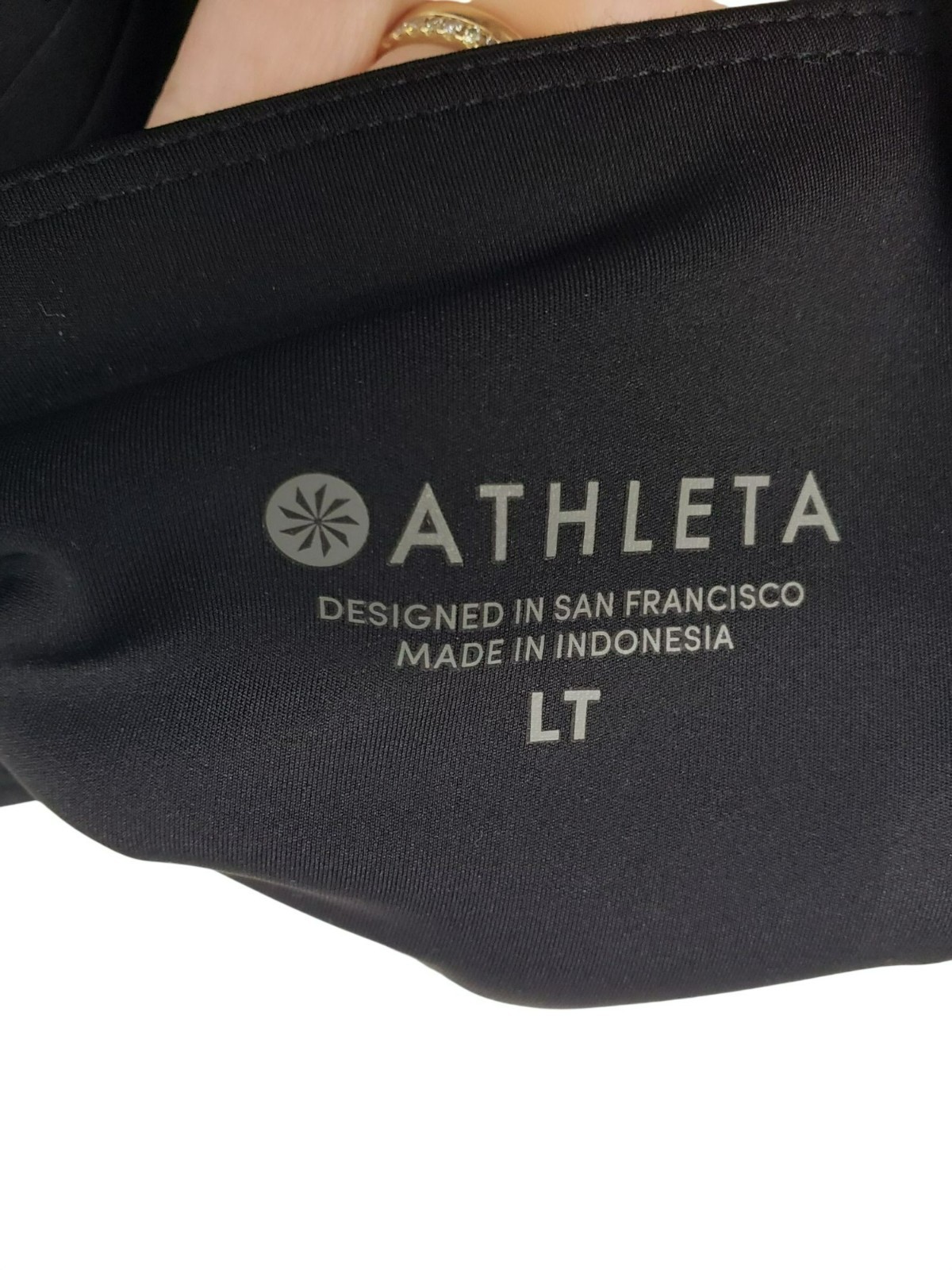 Athleta Black Pleated Skort Wide Waist Band Cell Phone Pocket Large Tall LT