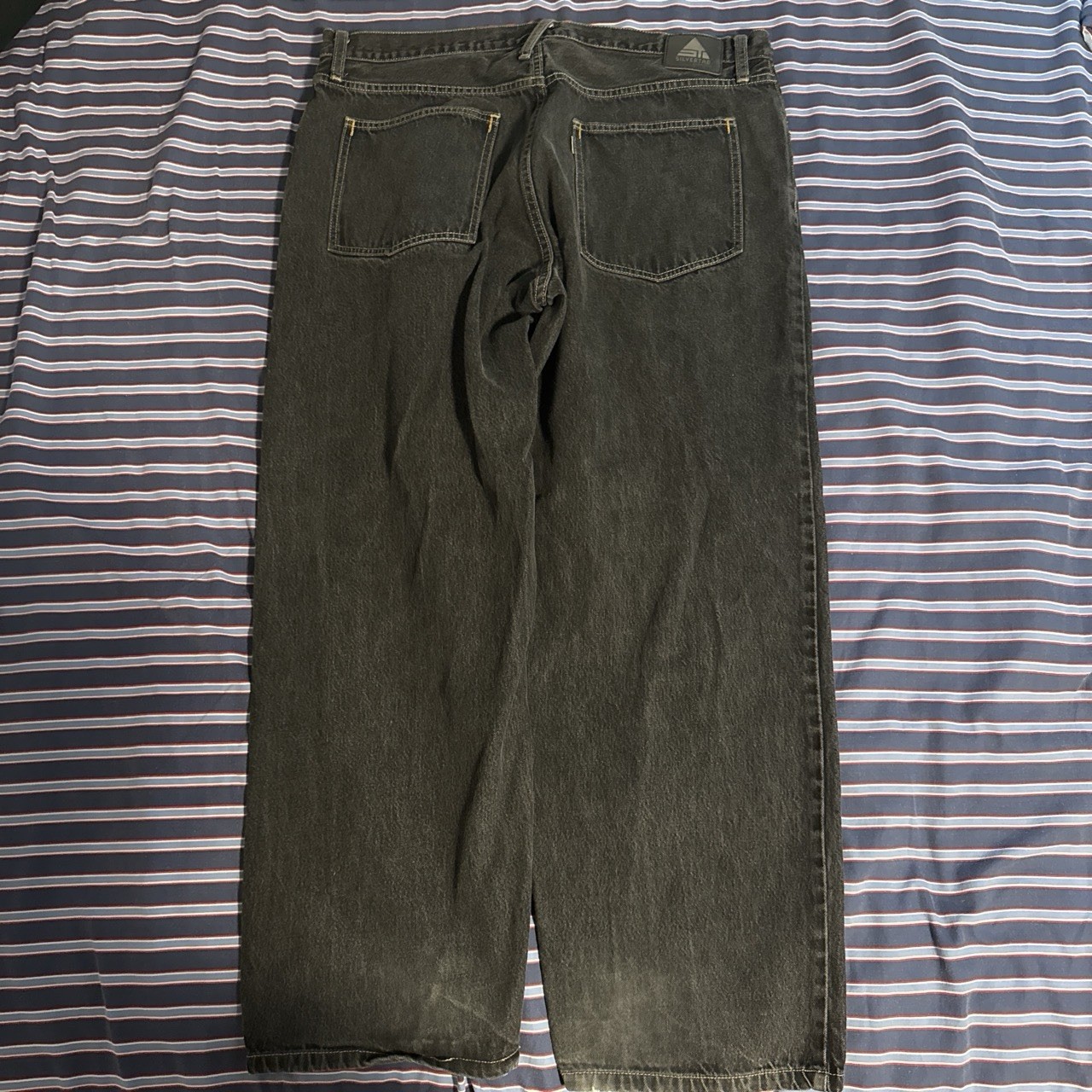 Vintage Levi’s SilverTab Baggy Jeans Mens 40×32 Black Faded 90s Skate Grunge Y2K