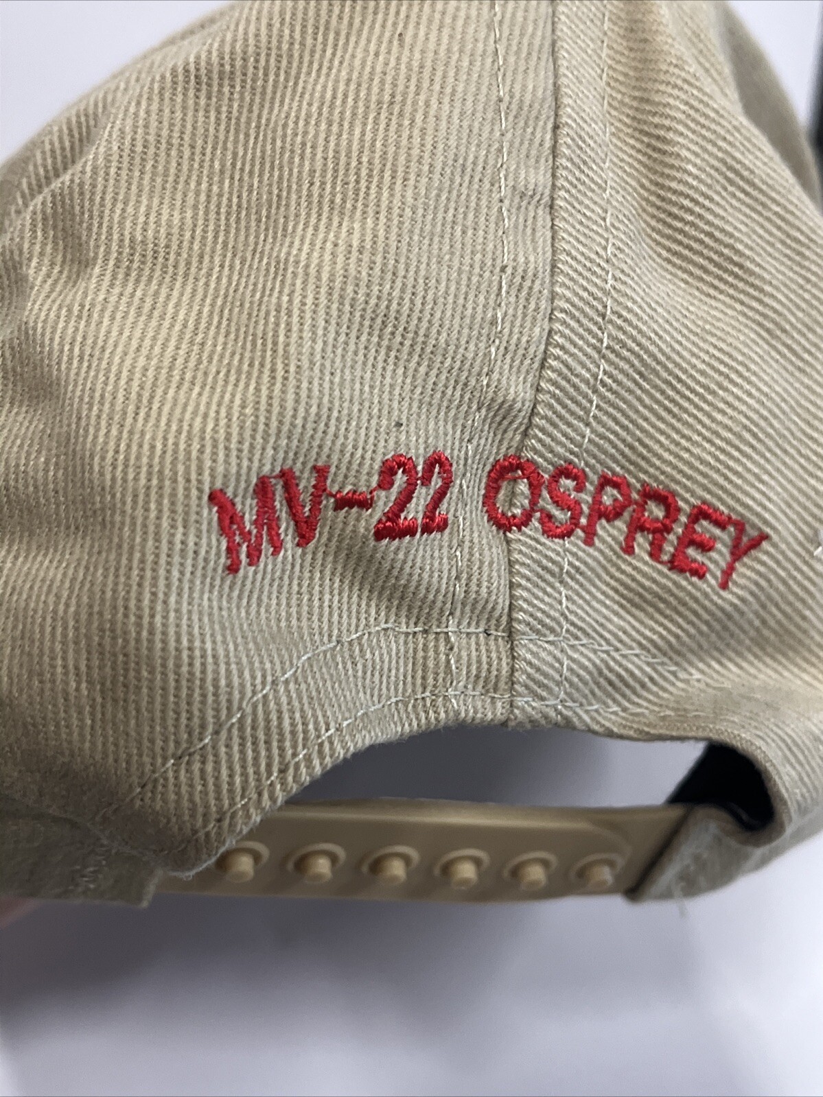 MV-22 Osprey Hat Cap Adjustable Snapback Tan Made In USA
