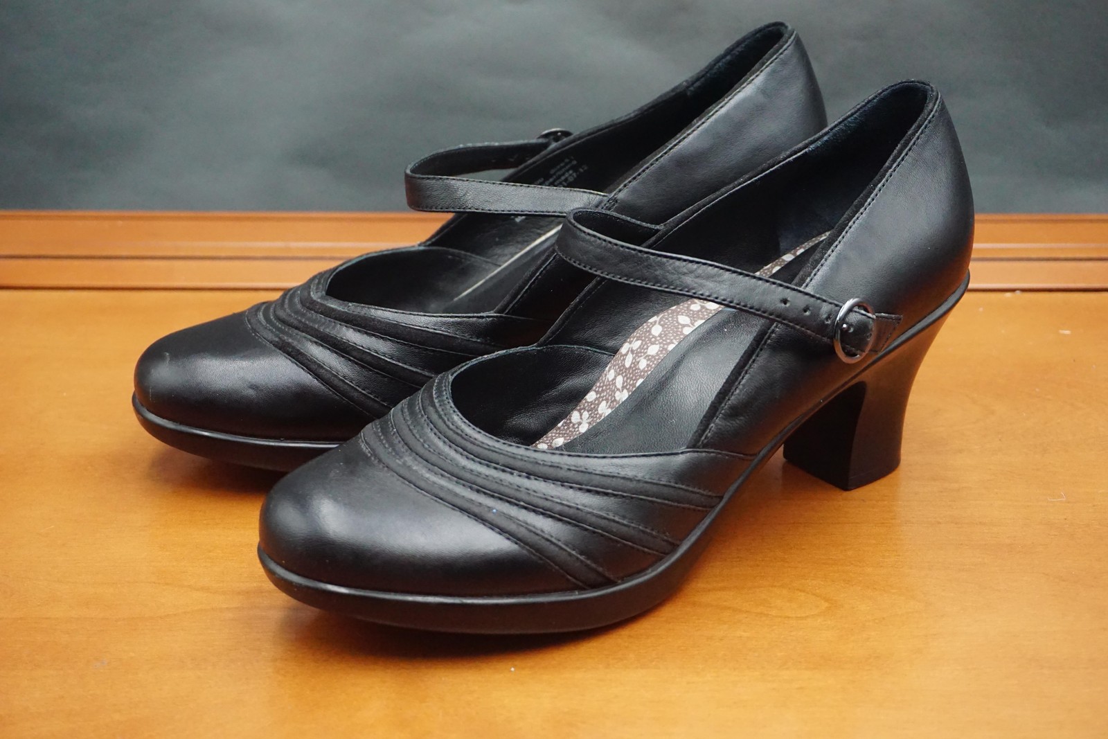 Dansko Becky Mary Jane Shoes Women Size 11 Black Leather Buckle Comfort Workwear