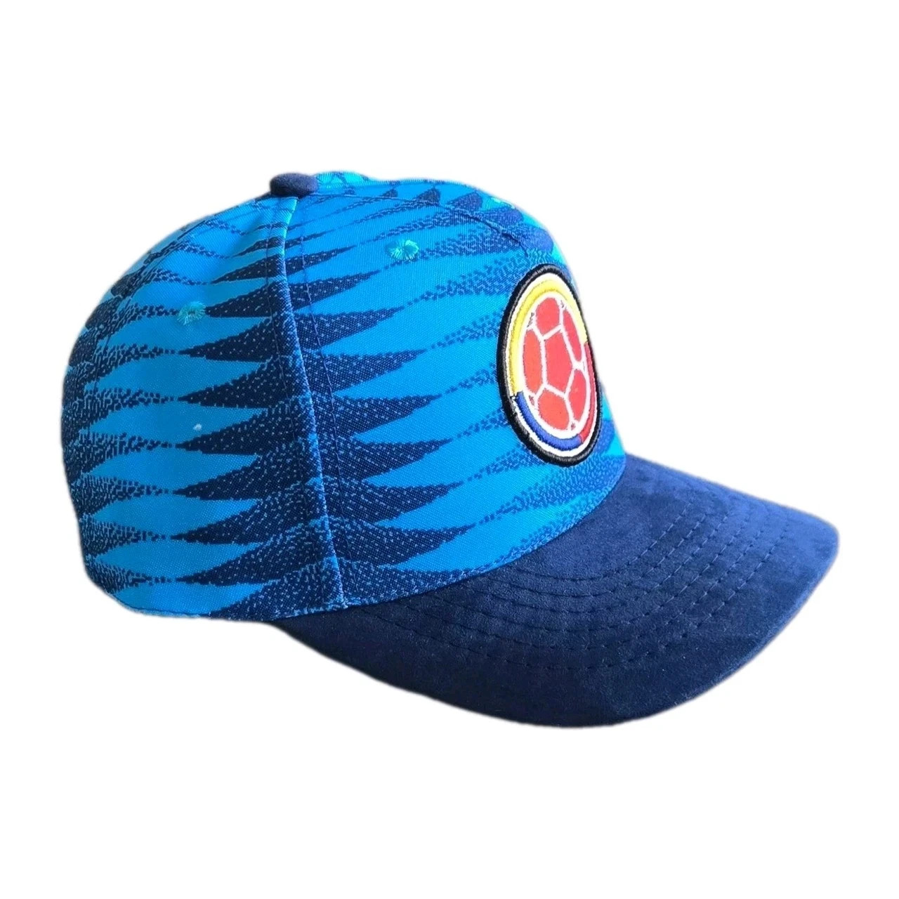 Royal Blue Colombia Tricolor Hat Snapback Adjustable Soccer Cap Colombia Futbol