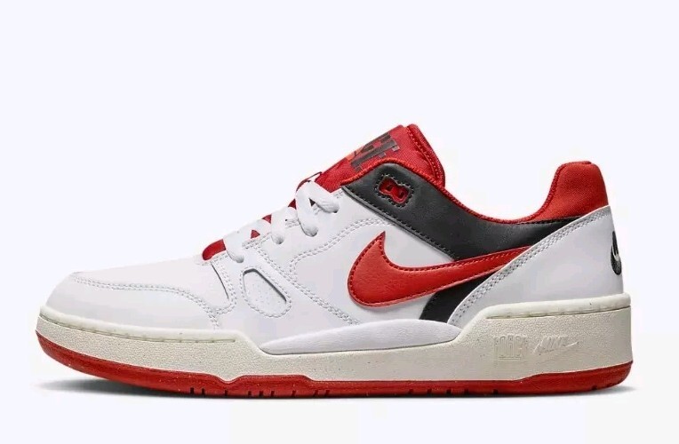 NEW Men’s (CHOOSE SZ) NIKE Full Force Low – RED -WHITE FB1362-102 Basketball 🏀
