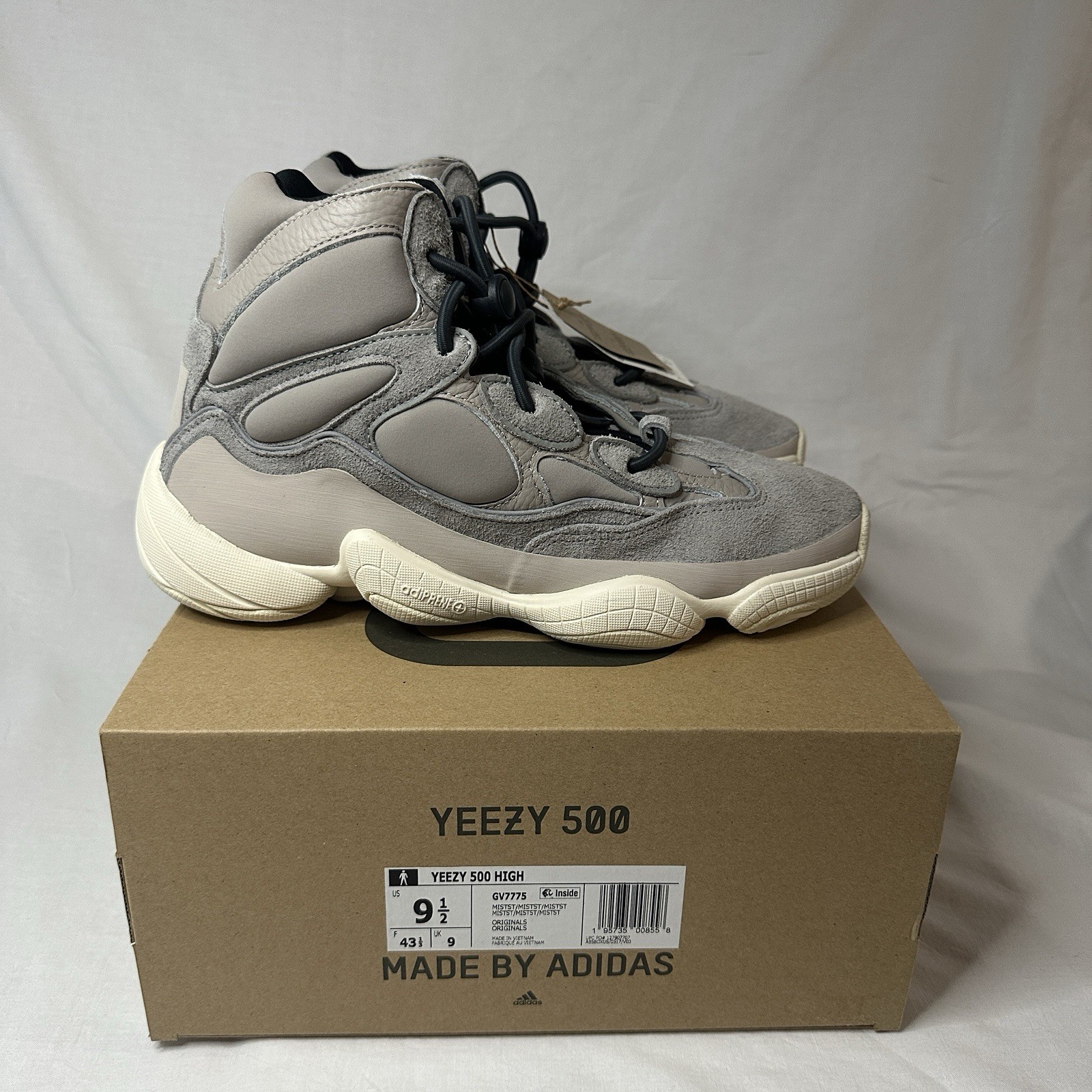 Adidas Yeezy 500 High Mist Stone – Size 9.5 – BRAND NEW – GV7775 – 2021 – DS