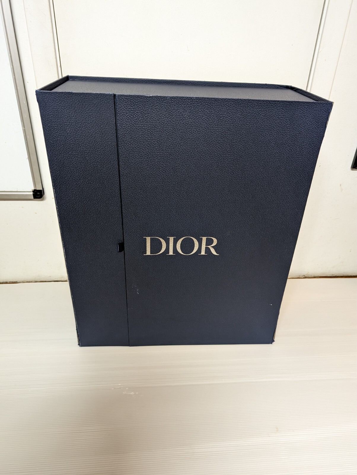 Dior Blue Extra Large Magnetic Gift Box – folds flat – 24.5″ x 20.25″ x 8.75″