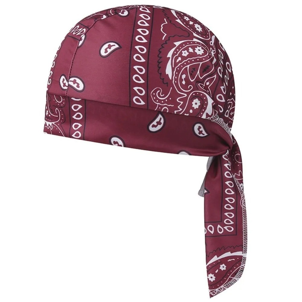 Cooling Paisley Skull Cap Helmet Liner Sweat Wicking Head Wrap 3PC