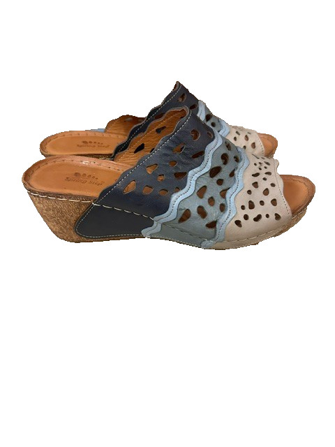Spring Step | Footy Sandal Shades of Blue EU Size 40 US 9