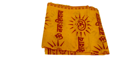 OM NAMAH SHIVA CHADAR/PRAYER SHAWL MADE BY PURE 100 % SOFT COTTON. FROM BANARAS
