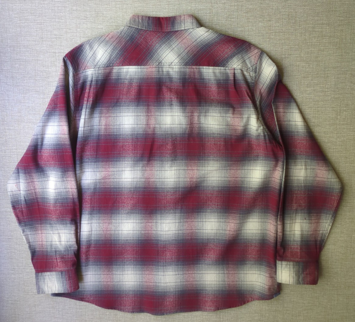 NWT Weatherproof Vintage Long Sleeve Men’s Button-up Flannel Shirt 3XL Red White