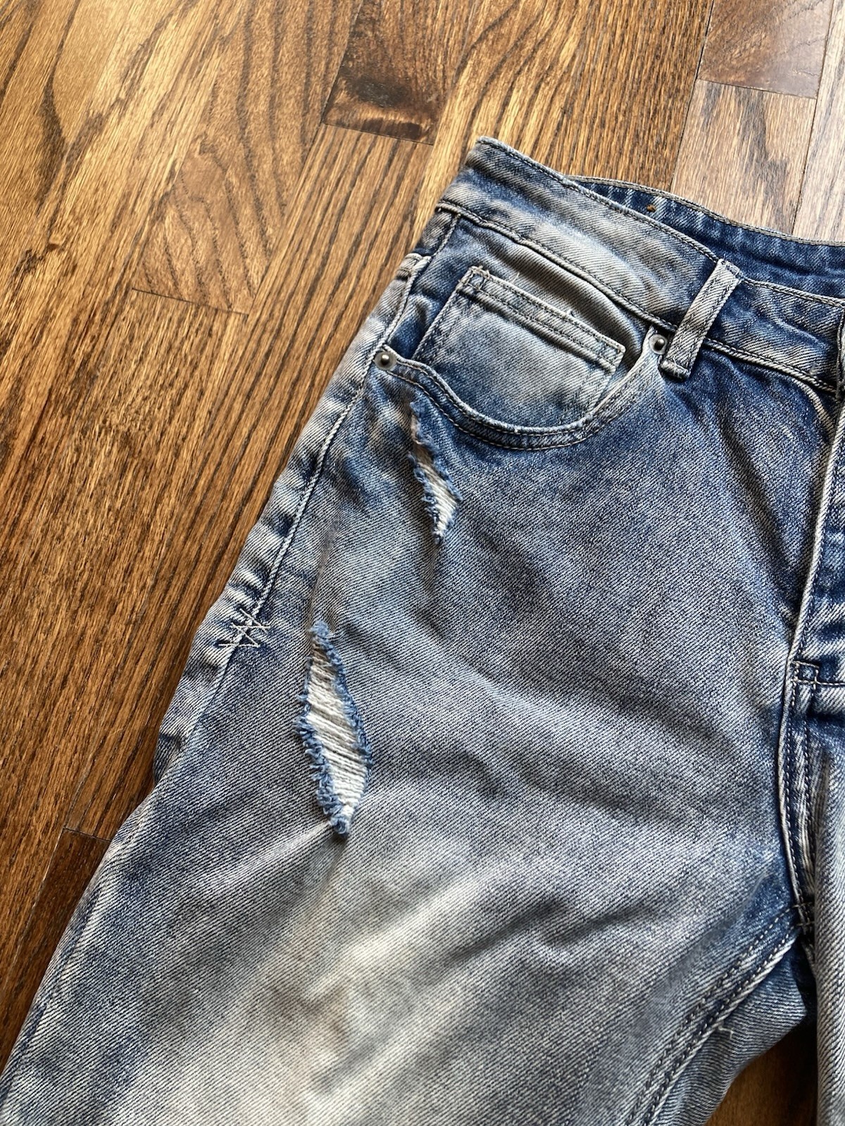 Ksubi Jeans Men Size 30 Skinny Van Winkle Hunter Beden Distressed Blue Denim