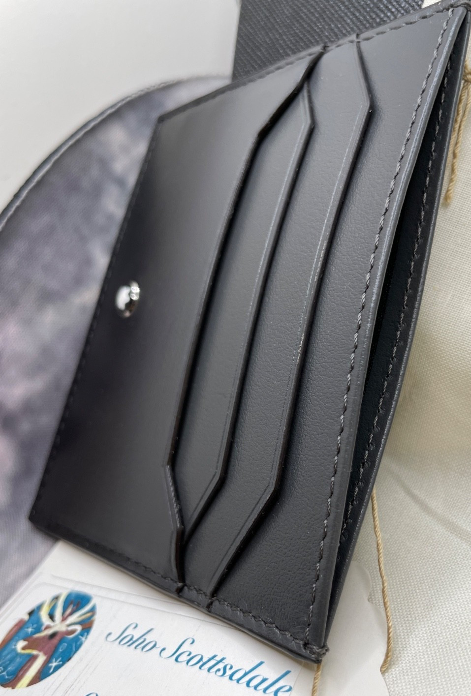 Montblanc Meisterstuck 131686 sfumato forged iron card holder