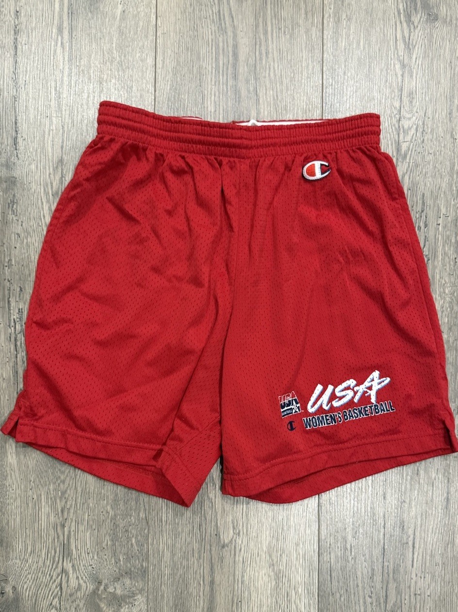 Vintage 90s Champion Shorts USA Olympics Women’s Basketball Shorts Medium