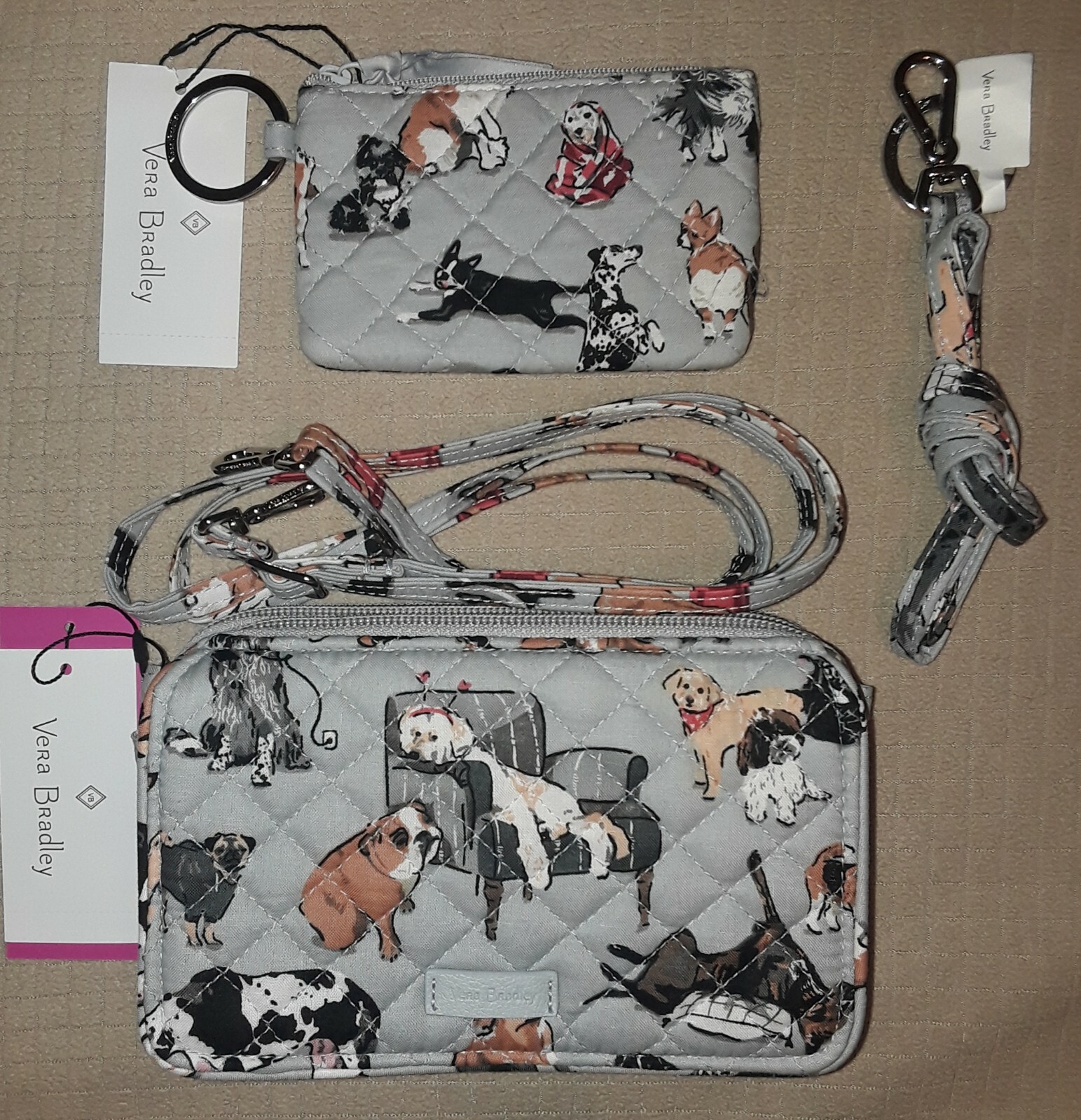 Vera Bradley *FREE ITEM* Best In Show Crossbody, Id & Lanyard (See Description)
