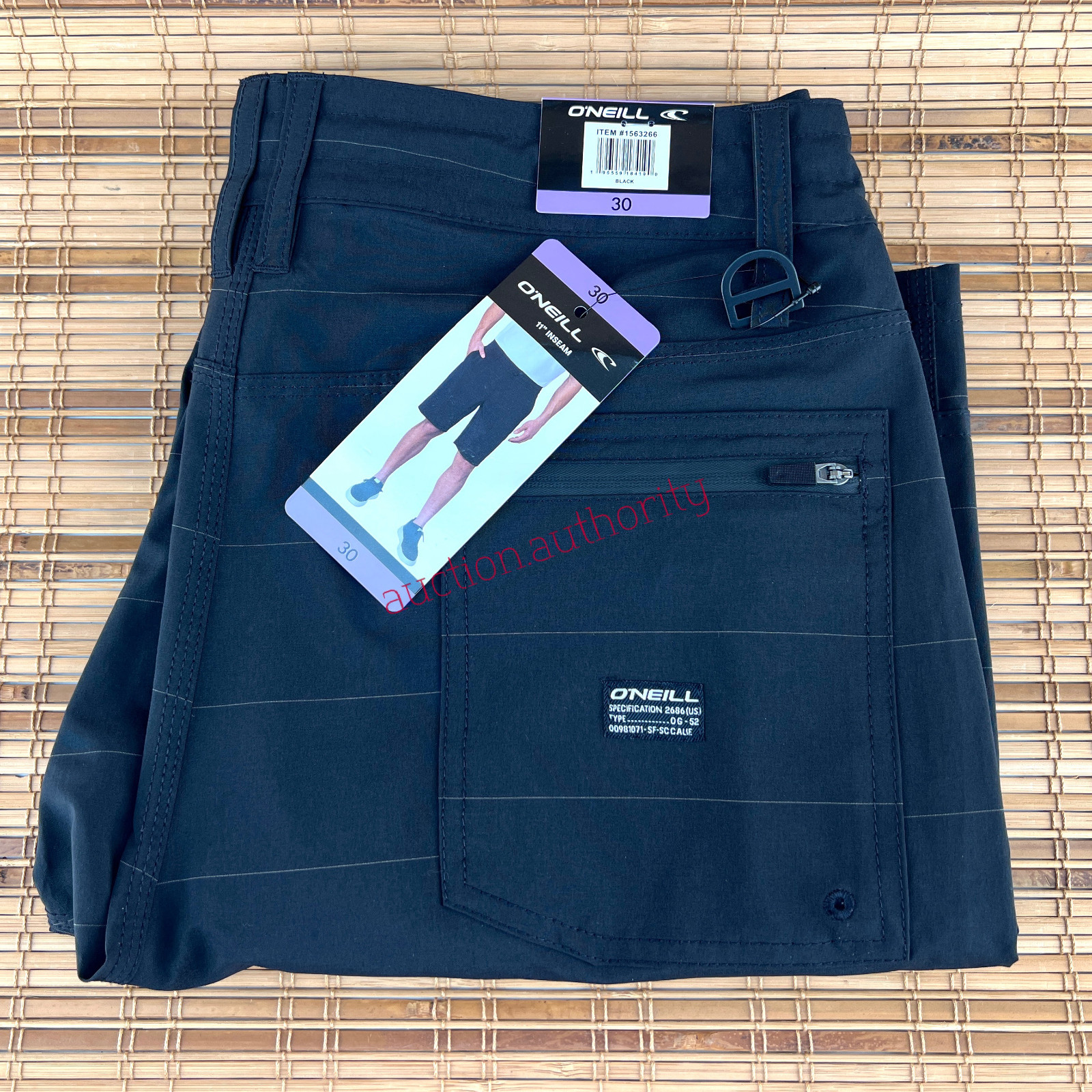 New ONeill Hybrid Crossover Quick Dry Shorts Mens Grey Blue Grey Black ALL SIZES