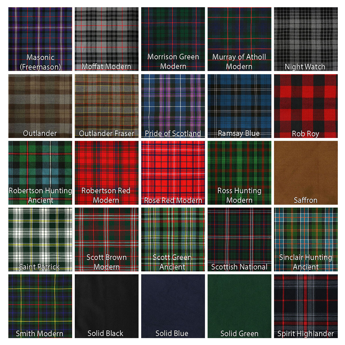 Tartan Scarfs – Homespun Wool Blend