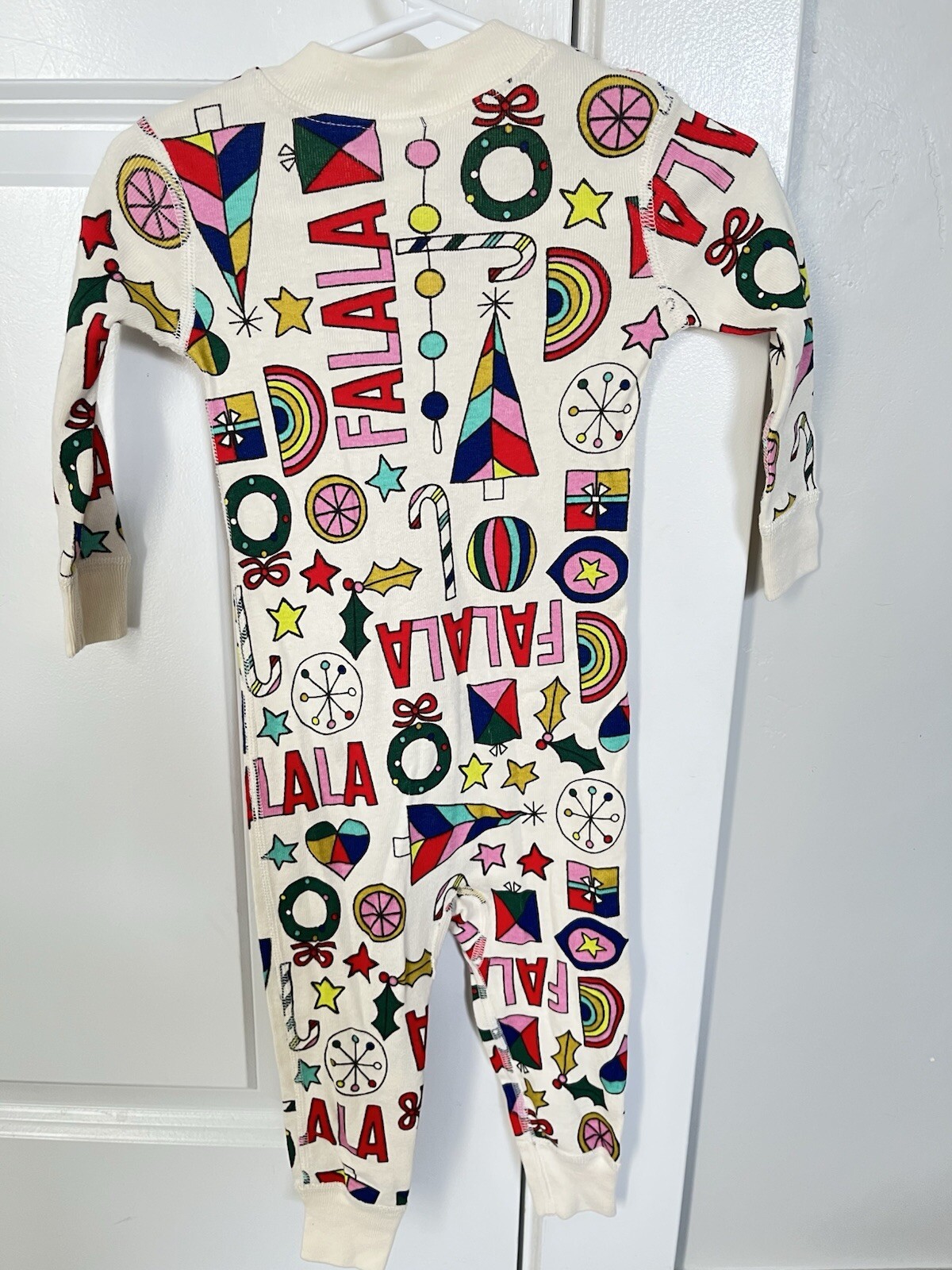 HANNA ANDERSSON FALALA CHRISTMAS PAJAMAS BABY 12-18 MO NEW SLEEPER 75 CM HOLIDAY