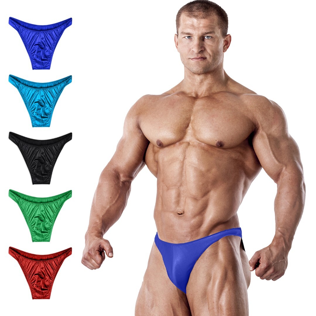 Exxact Sports Mens V Cut Competition Bodybuilding Posing Trunks – NPC IFBB Mens