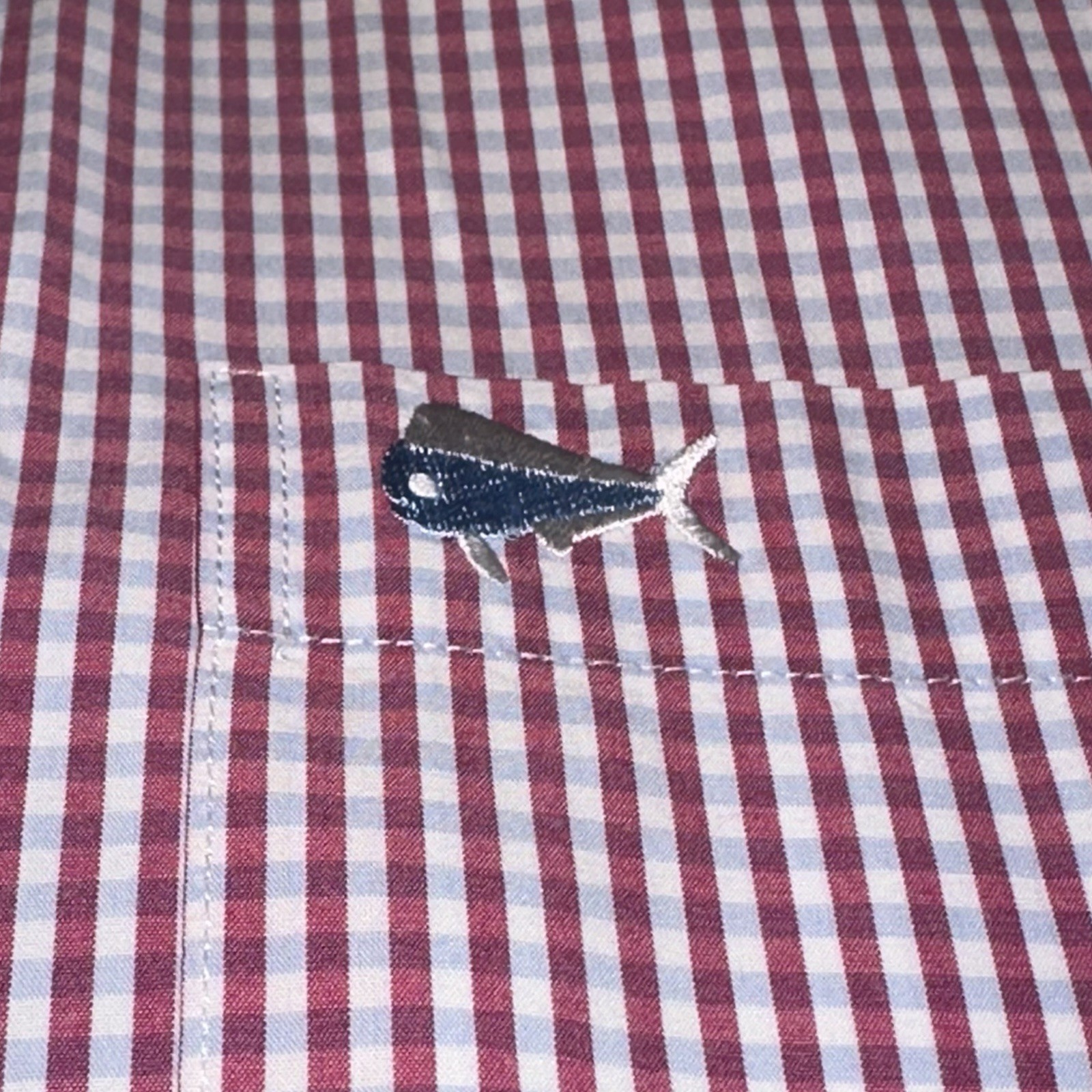 Southern Lure Shirt Mens Medium Long Sleeve Gingham Checked