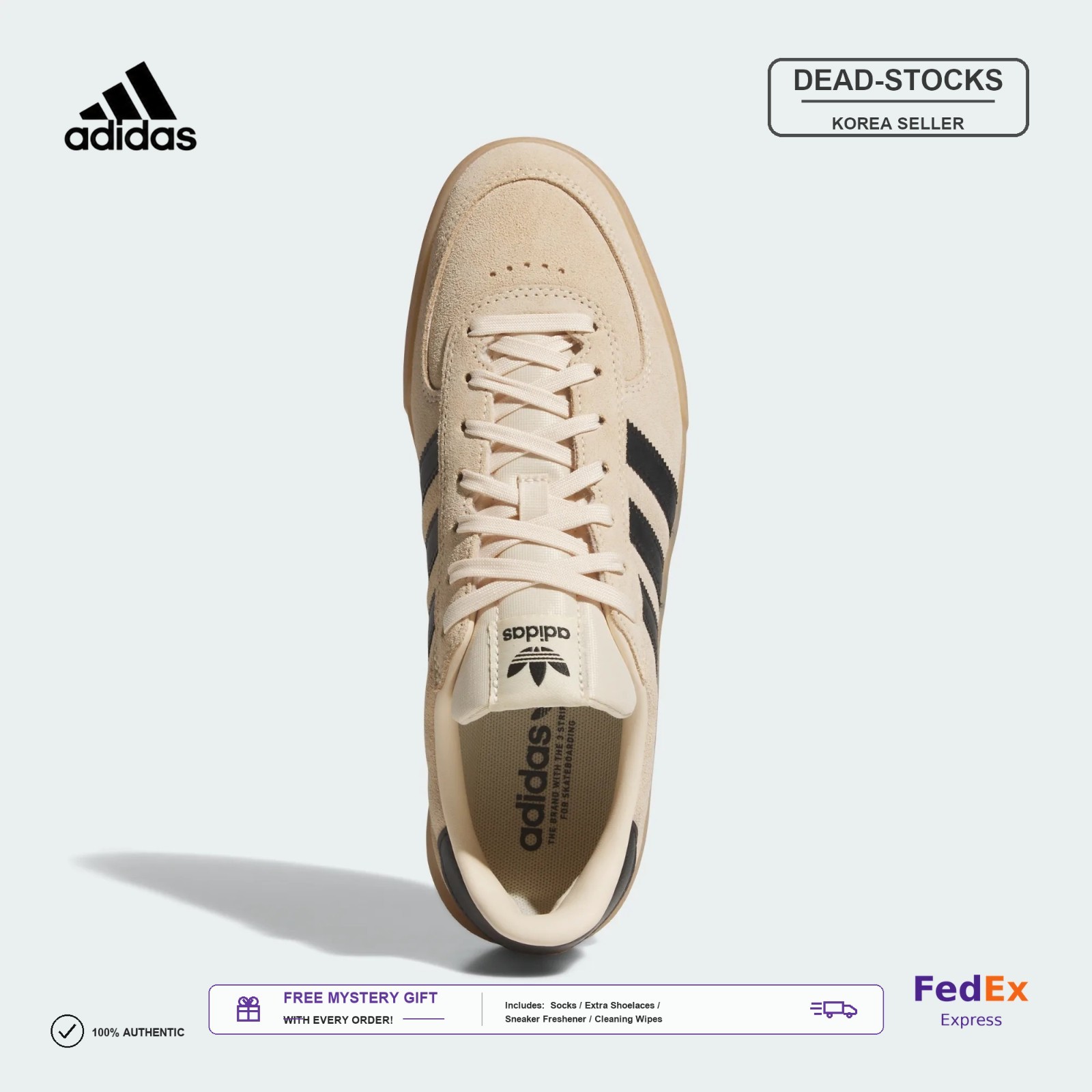Adidas Men’s Glenbuck Sand Strata Core Black Gum HP3510 FEDEX