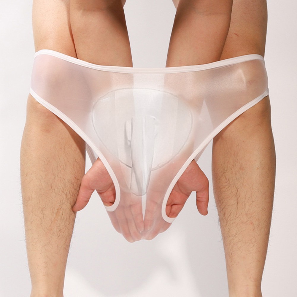 Mens Underwear Panties for lingerie Middle Waist Nylon Slimming Solid Color
