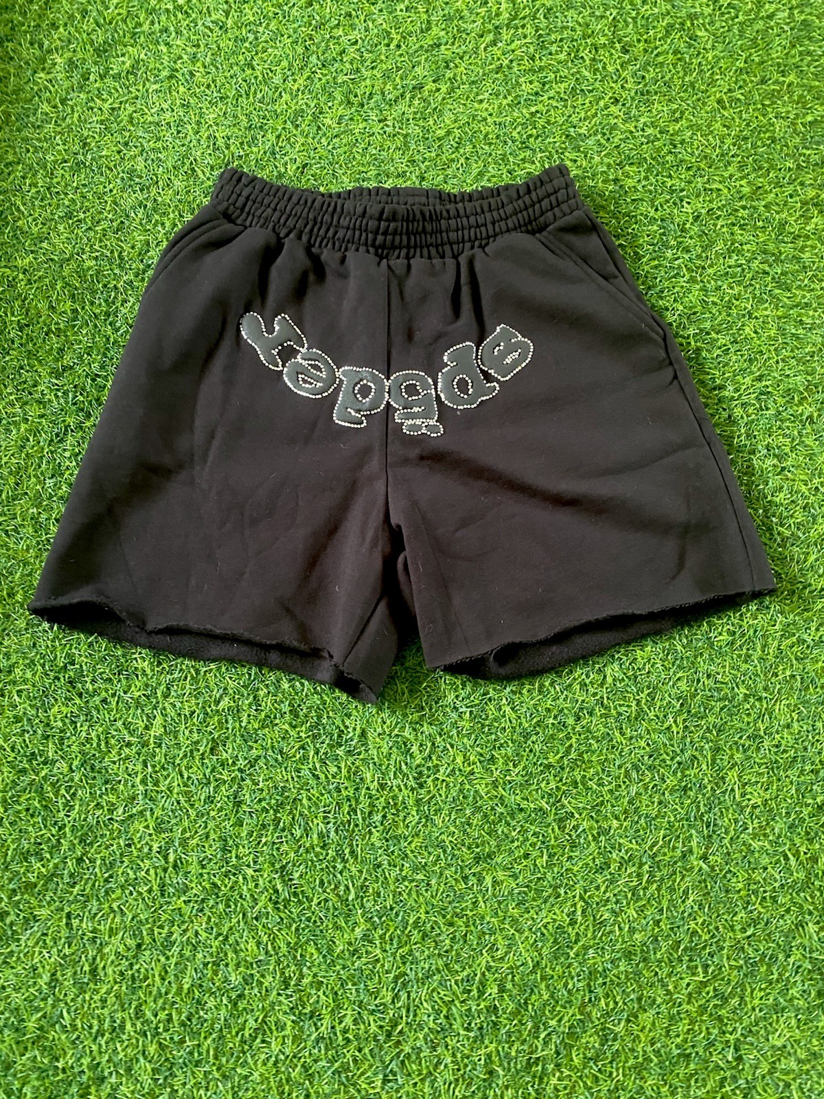 Sp5der shorts with rhinestones black S/M