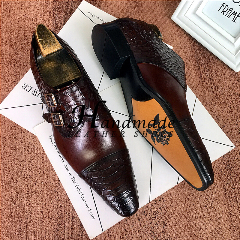 British Pointed Toe Leather Men’s Genuine Leather Cowhide Formal Oxford Shoes Sz