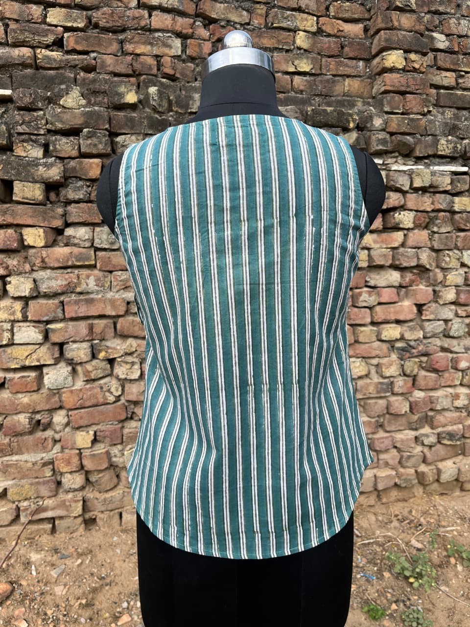 Handmade Block Print Blouse | Coconut Buttons | Artisan Indian Cotton Top Women