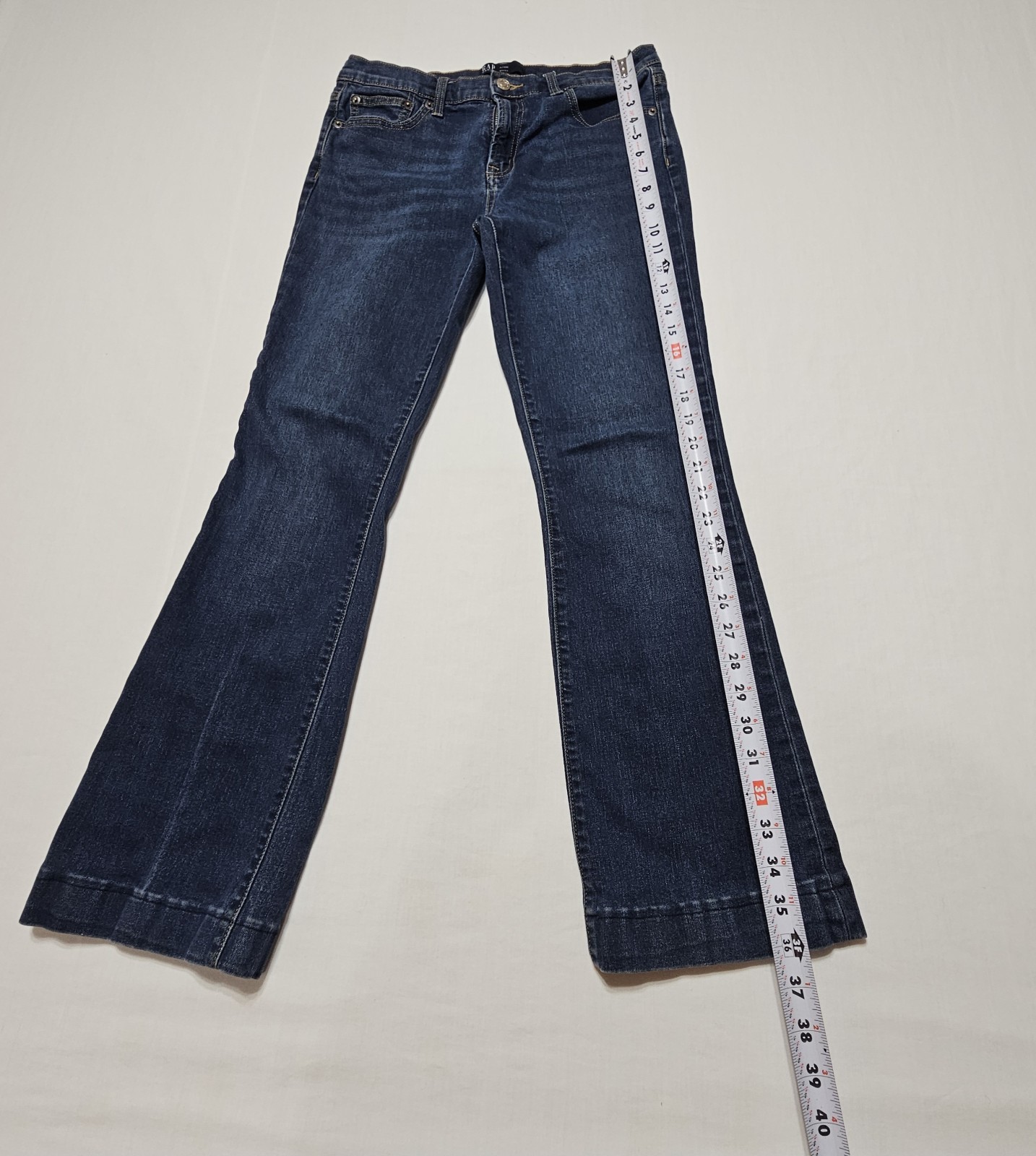 Gap Womens Bootcut Jeans 8 29 Regular Dark Rinse Stretch Denim Blue Flare Pants