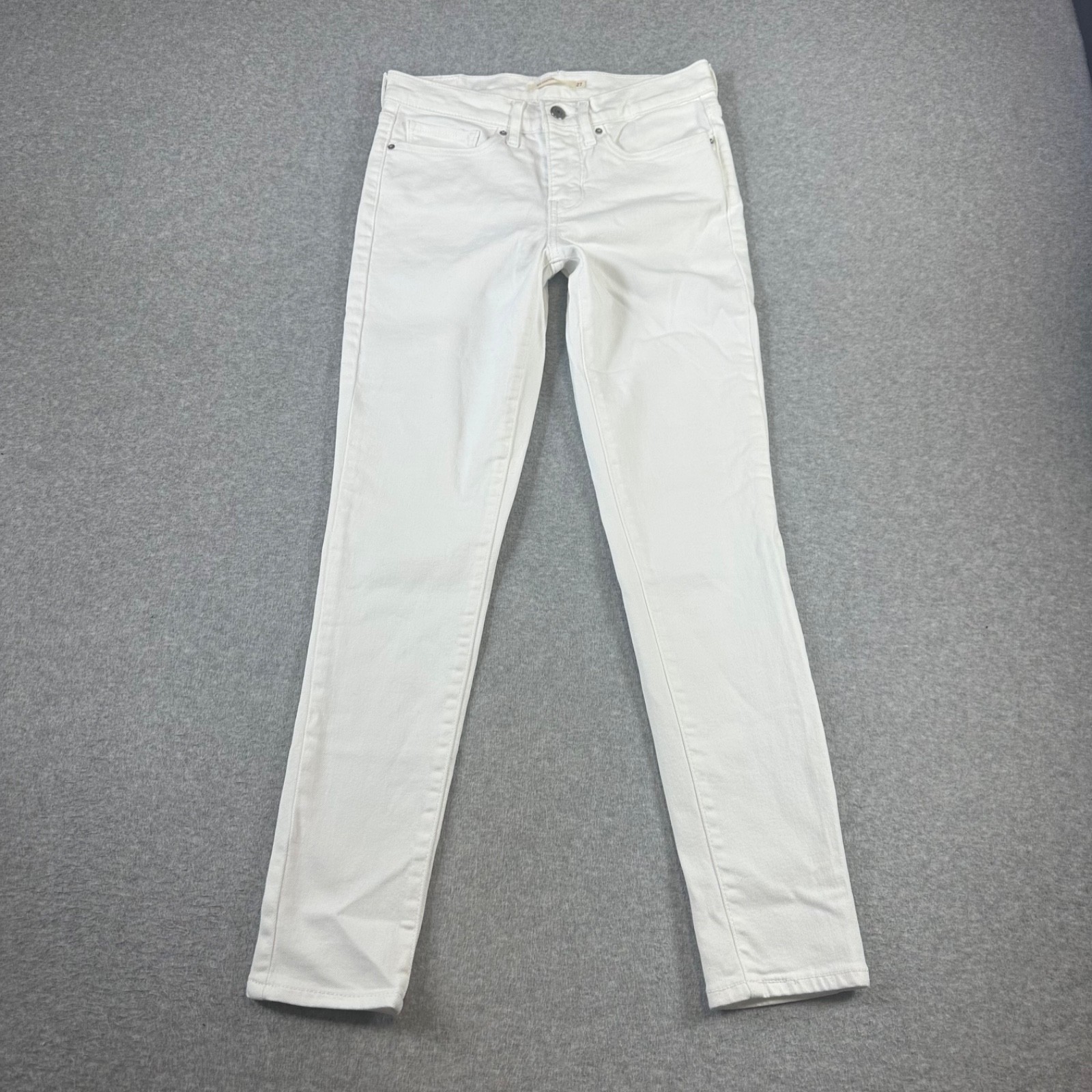 Levi’s 311 Women’s Size 27 Shaping Skinny Denim Jeans White Stretch Preppy