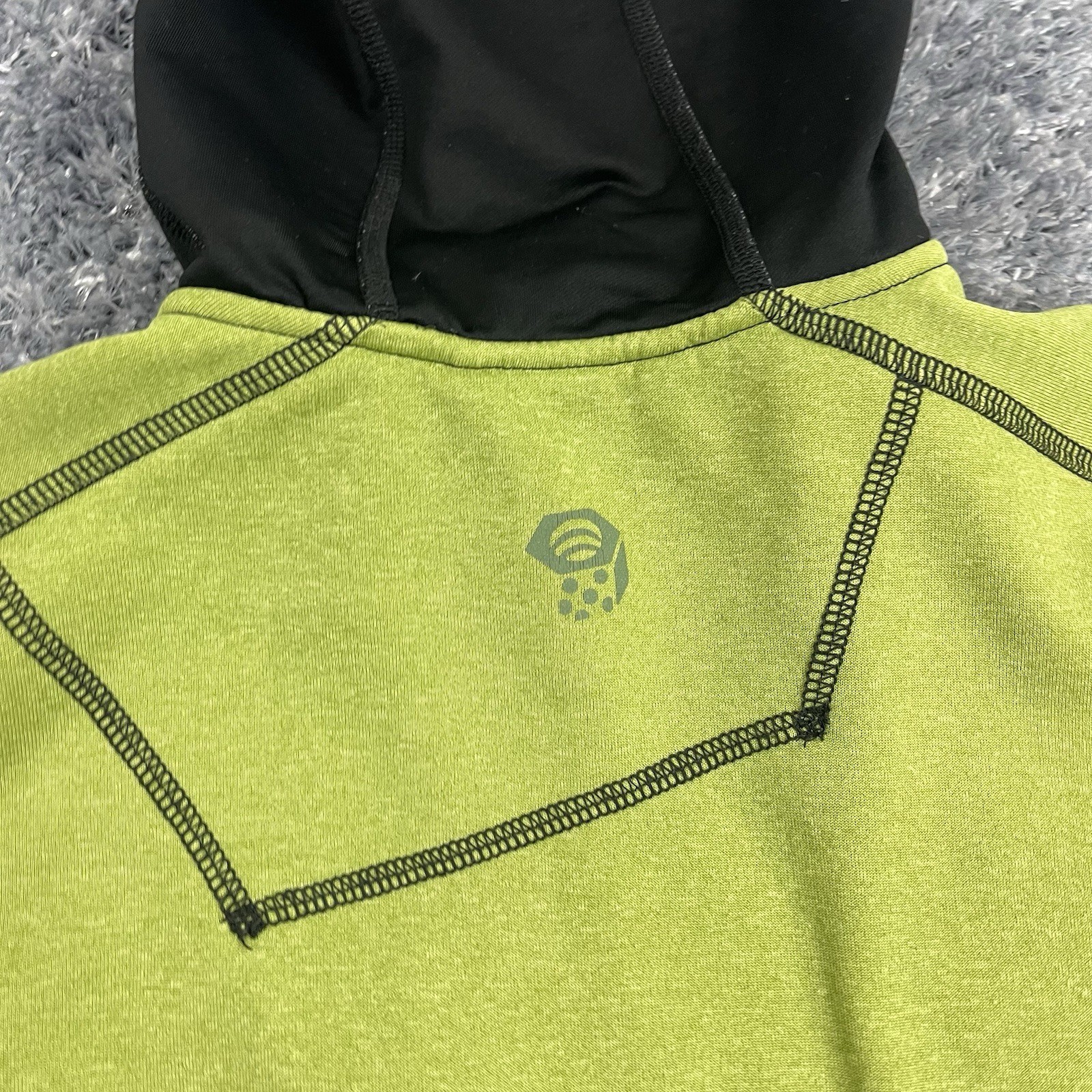 Mountain Hardwear Jacket Adult Large Green Full Zip Hoodie Outdoor Hiking Mens