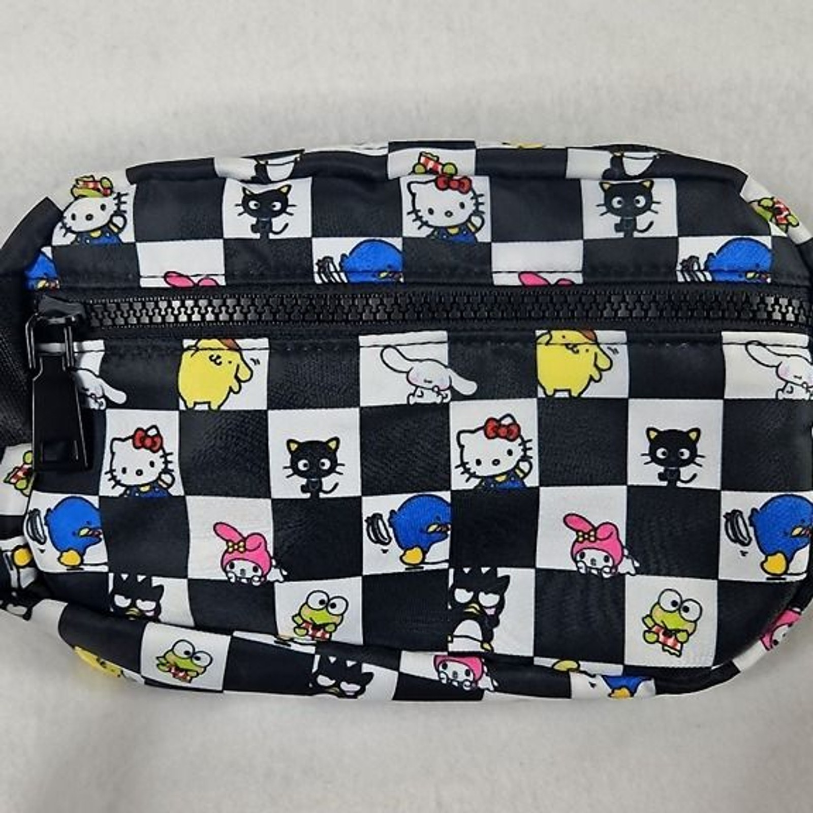 Hello Kitty Sanrio CALIA Checkered Belt Bag Fanny Pack All Characters NWOT