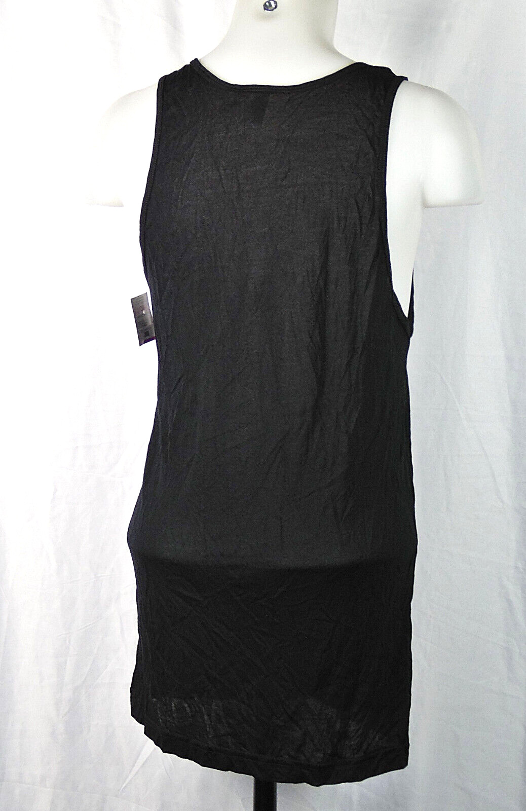 NEW NWT Celebrity Defined Black Tank Top Celebrity Dance Competitions OS